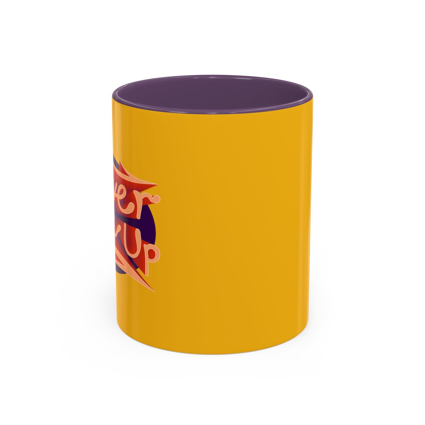 Never Give Up Accent Coffee Mug (11, 15oz)