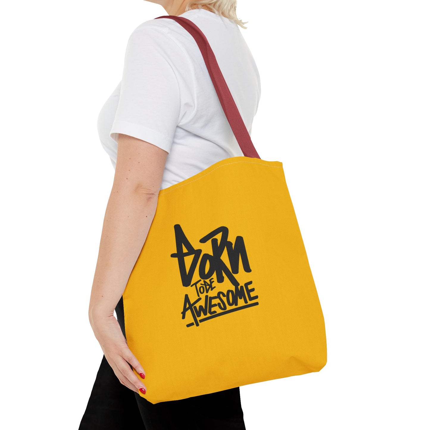 Born To Be Awesome Tote Bag (AOP)