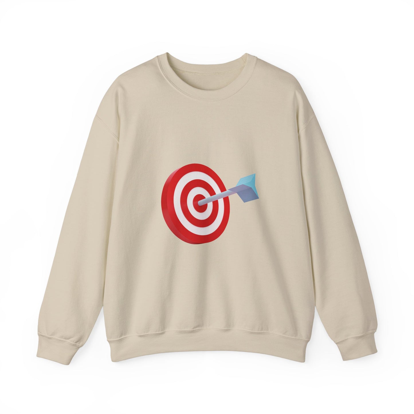 3d Render Arroe Hit The Center Of Target Or Goal Of Success Unisex Heavy Blend™ Crewneck Sweatshirt