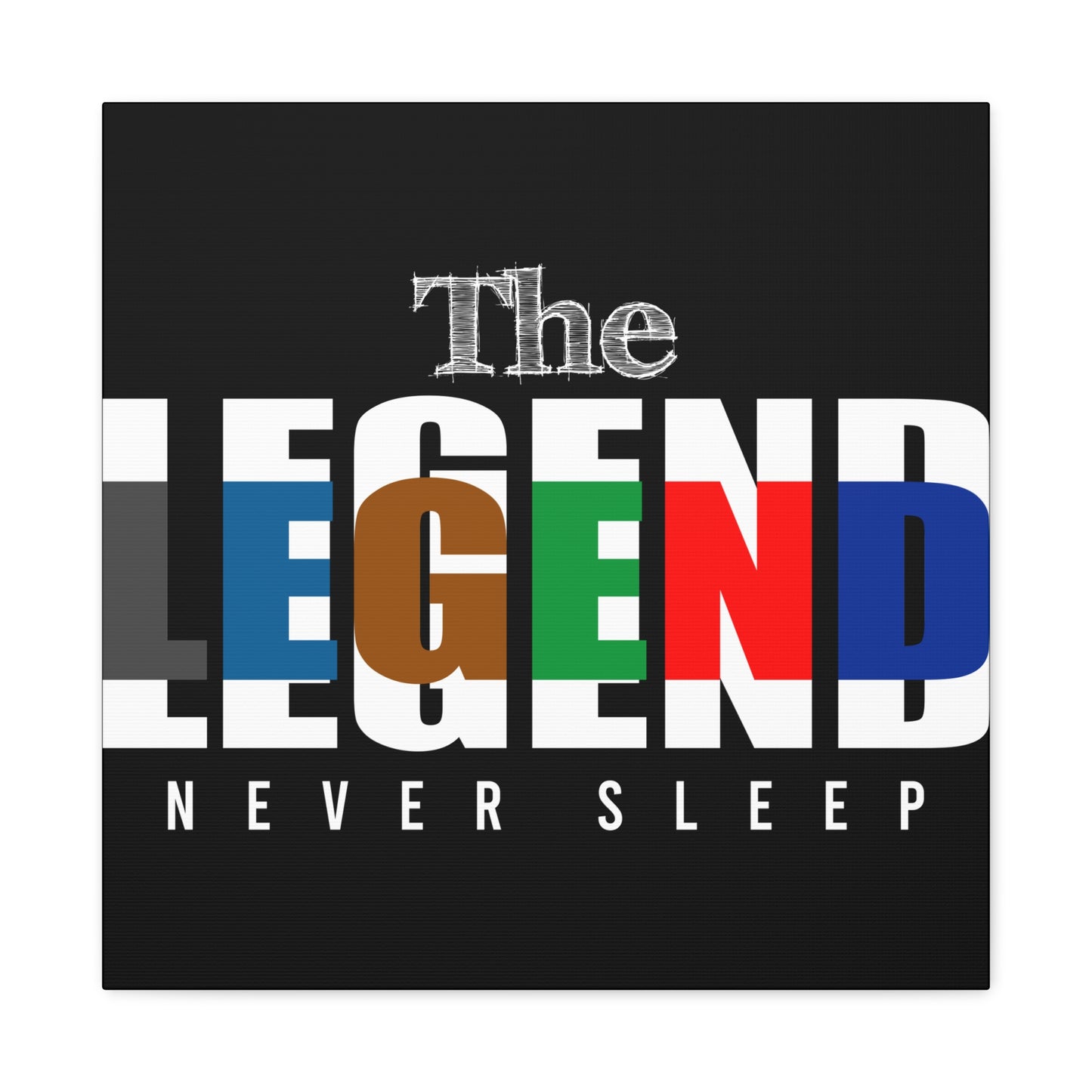 The Legend Matte Canvas, Stretched, 1.25"