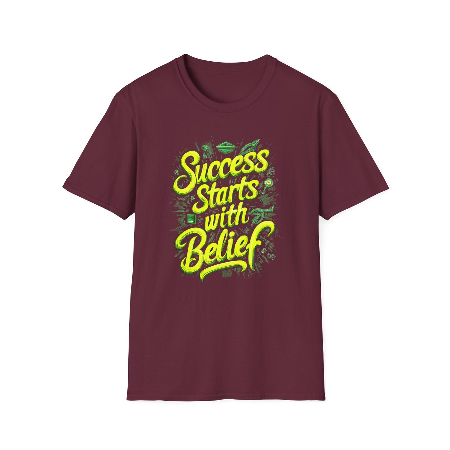 Success Starts With Belief Unisex Softstyle T-Shirt