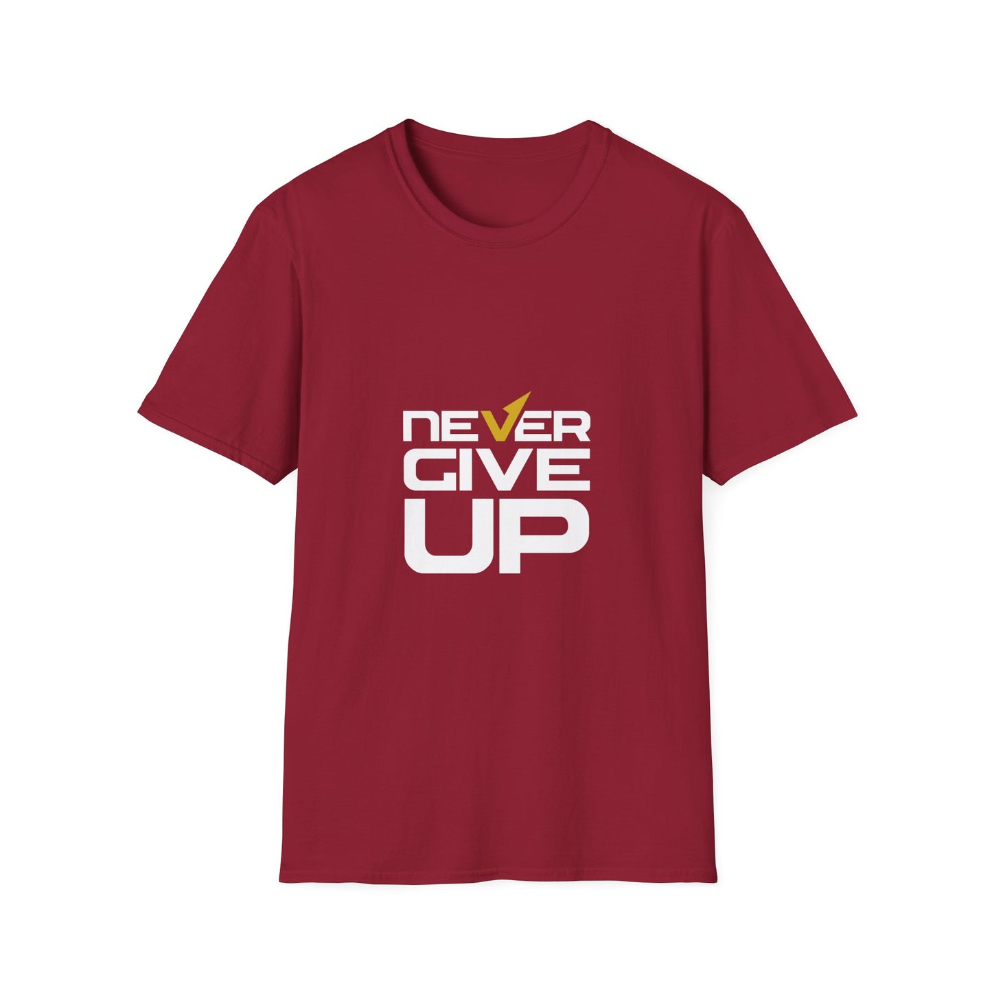 Never Give Up Unisex Softstyle T-Shirt