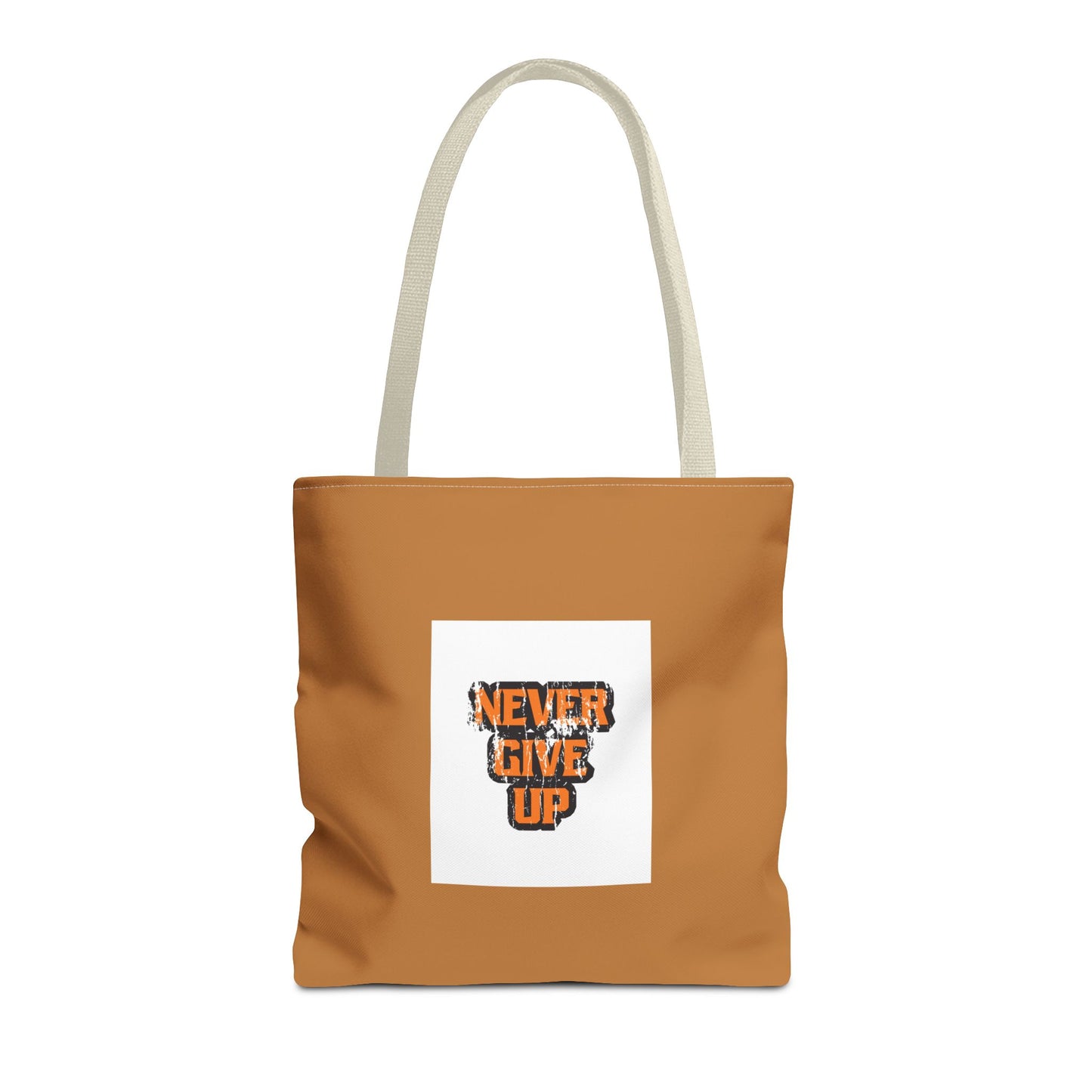 Never Give Up Tote Bag (AOP)
