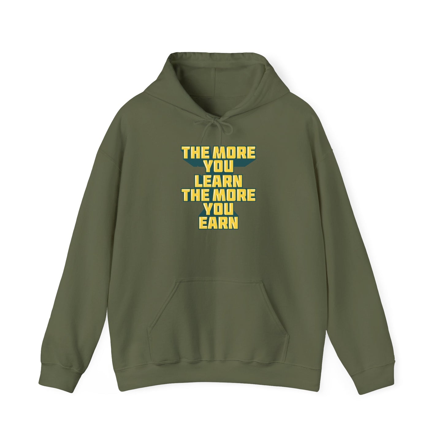 The More You Learn The More You Earn Unisex Heavy Blend™ Hooded Sweatshirt