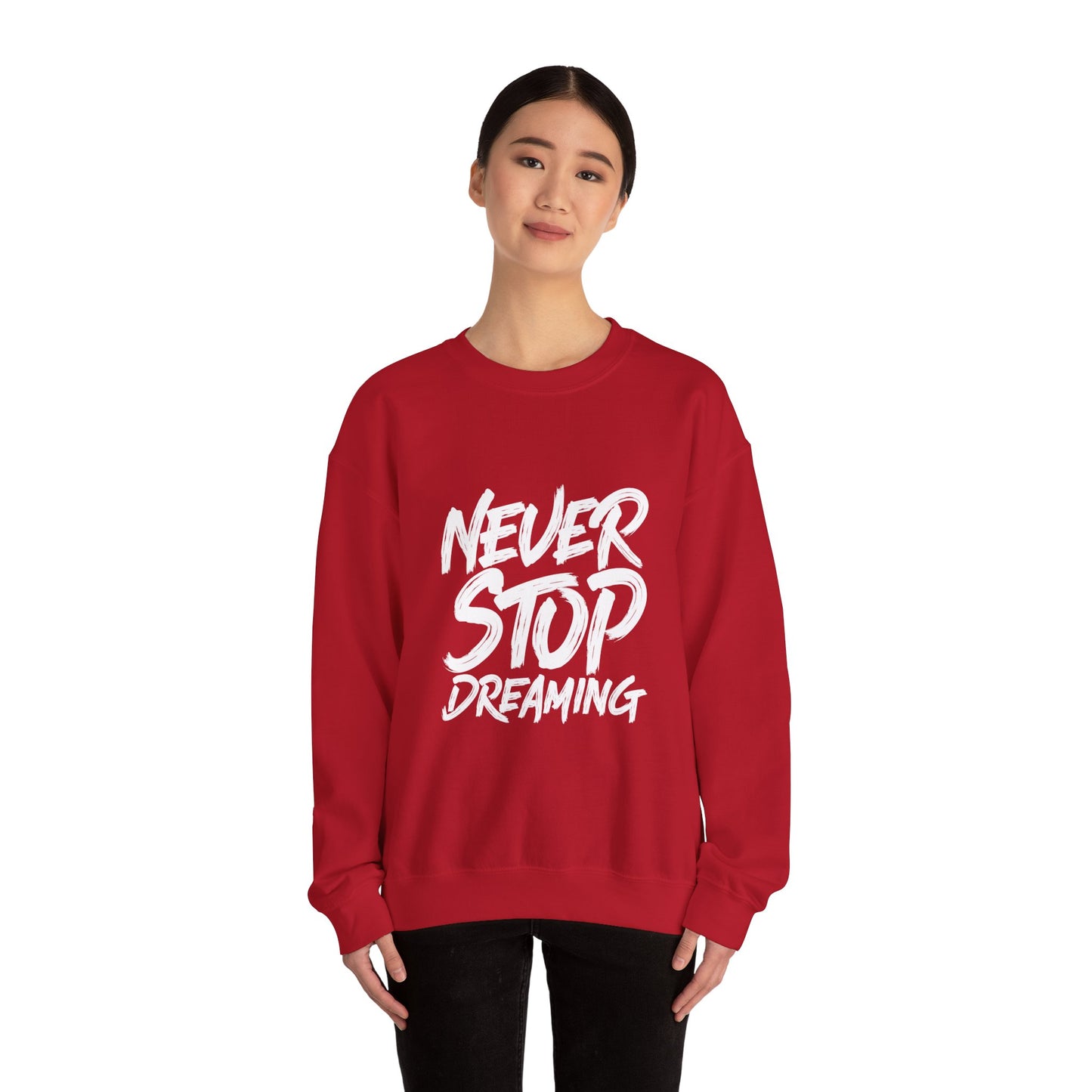 Never Stop Dreaming Unisex Heavy Blend™ Crewneck Sweatshirt