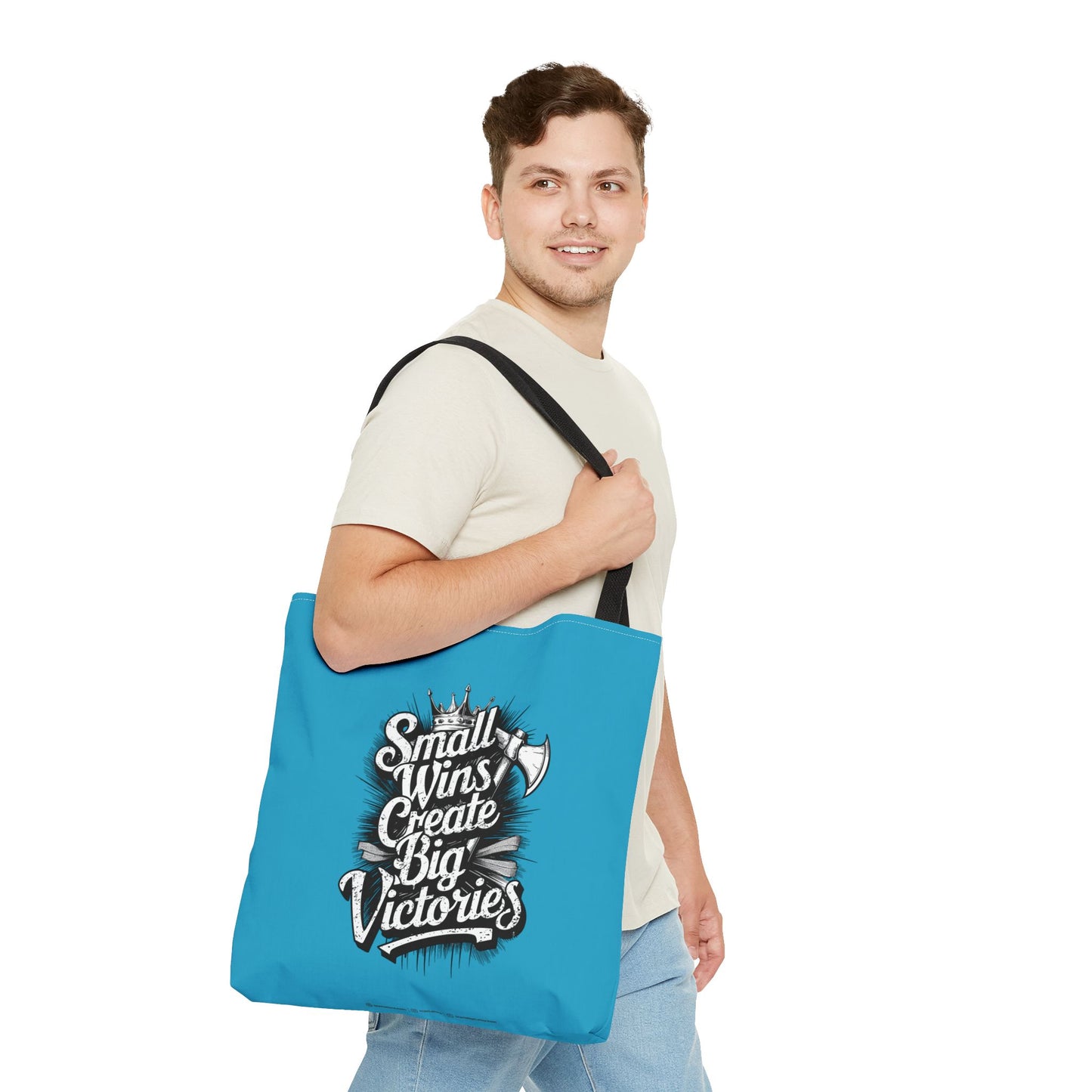 Small Wings Create Big Victories Tote Bag (AOP)