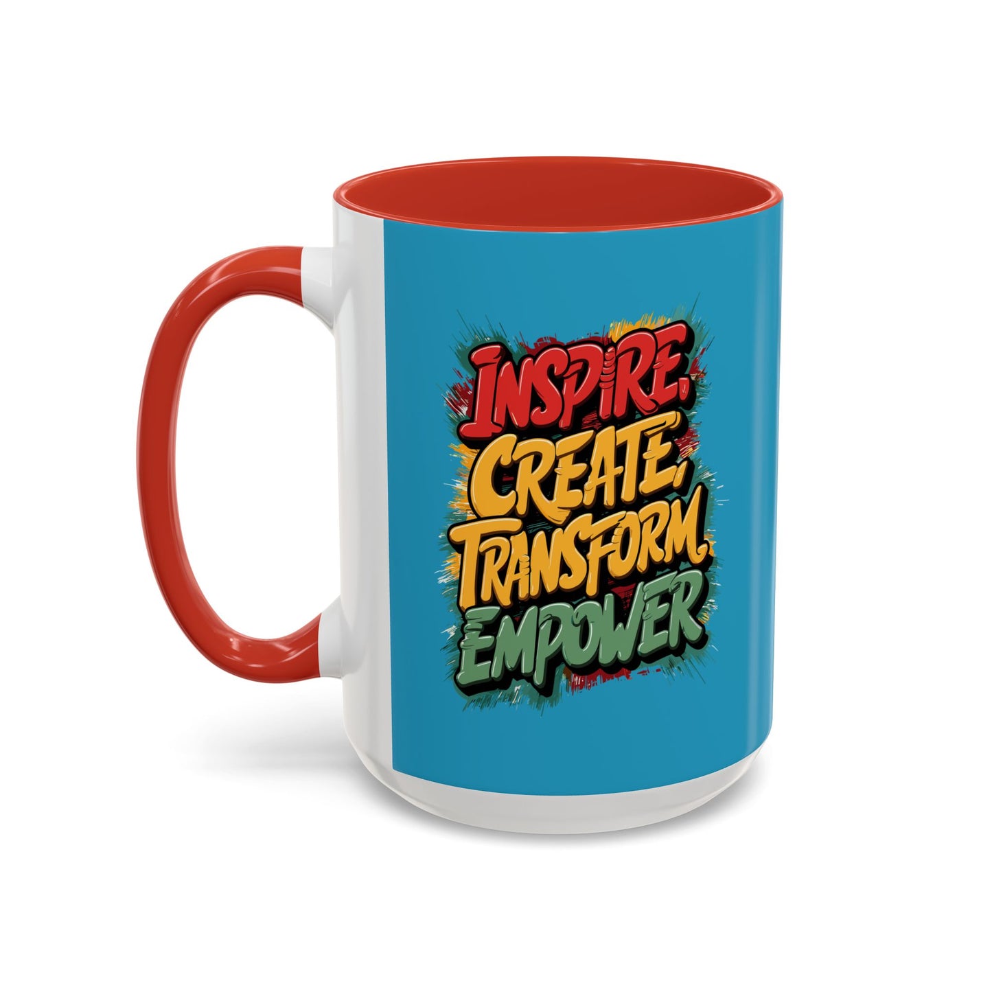 Inspire Create Transform Empower Accent Coffee Mug (11, 15oz)