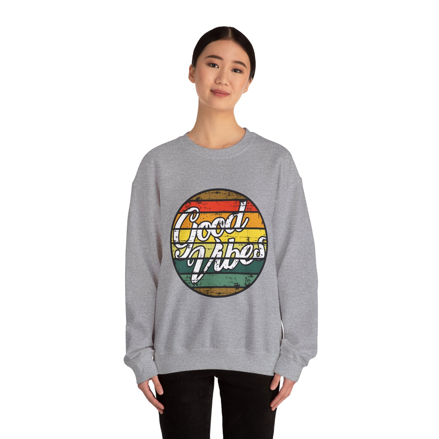 Good Vibes Unisex Heavy Blend™ Crewneck Sweatshirt