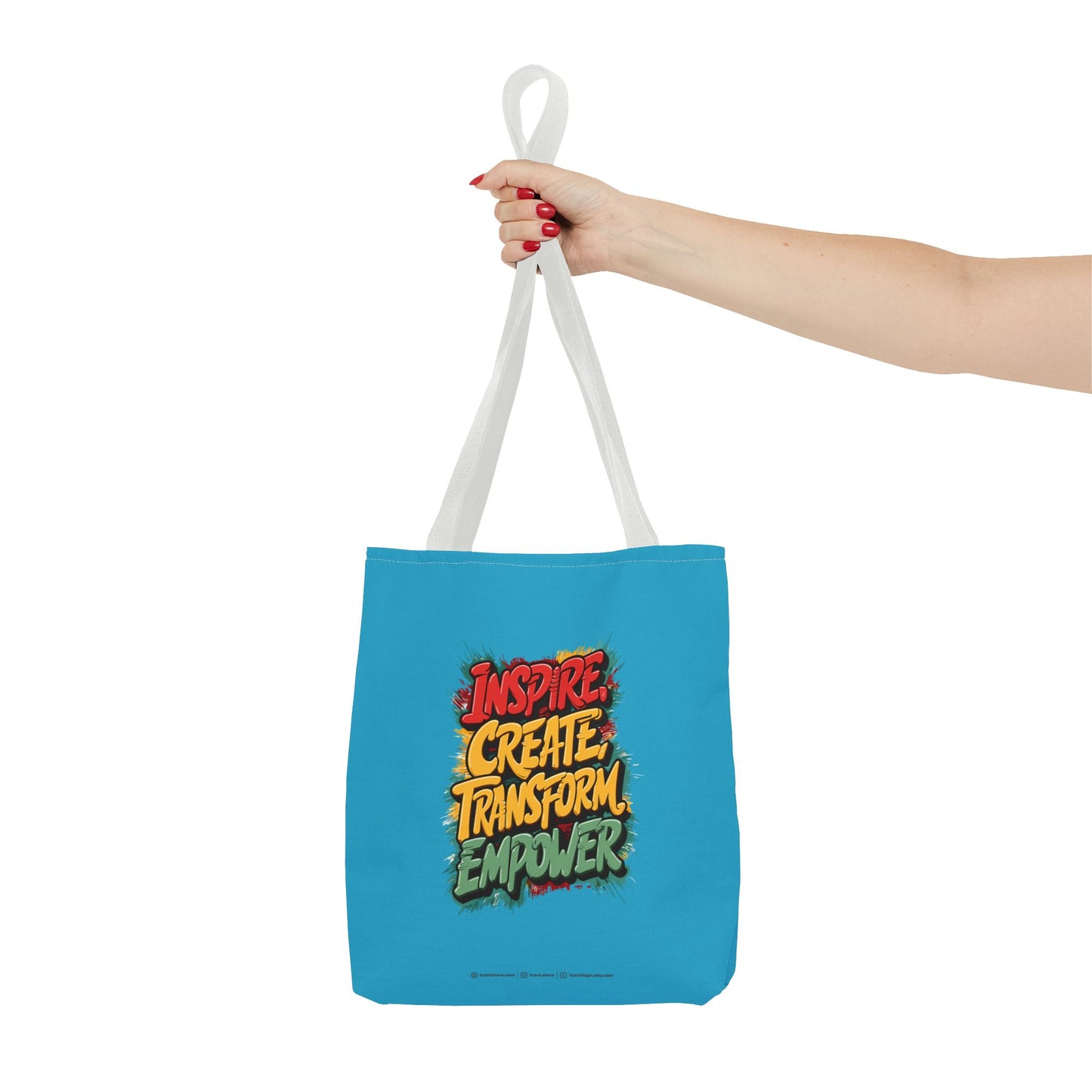 Inspire Create Transform Empower Tote Bag (AOP)