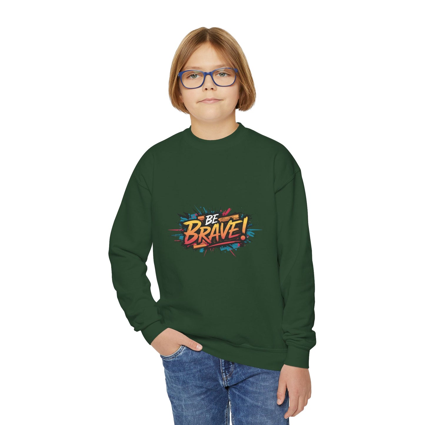 Be Brave! Youth Crewneck Sweatshirt