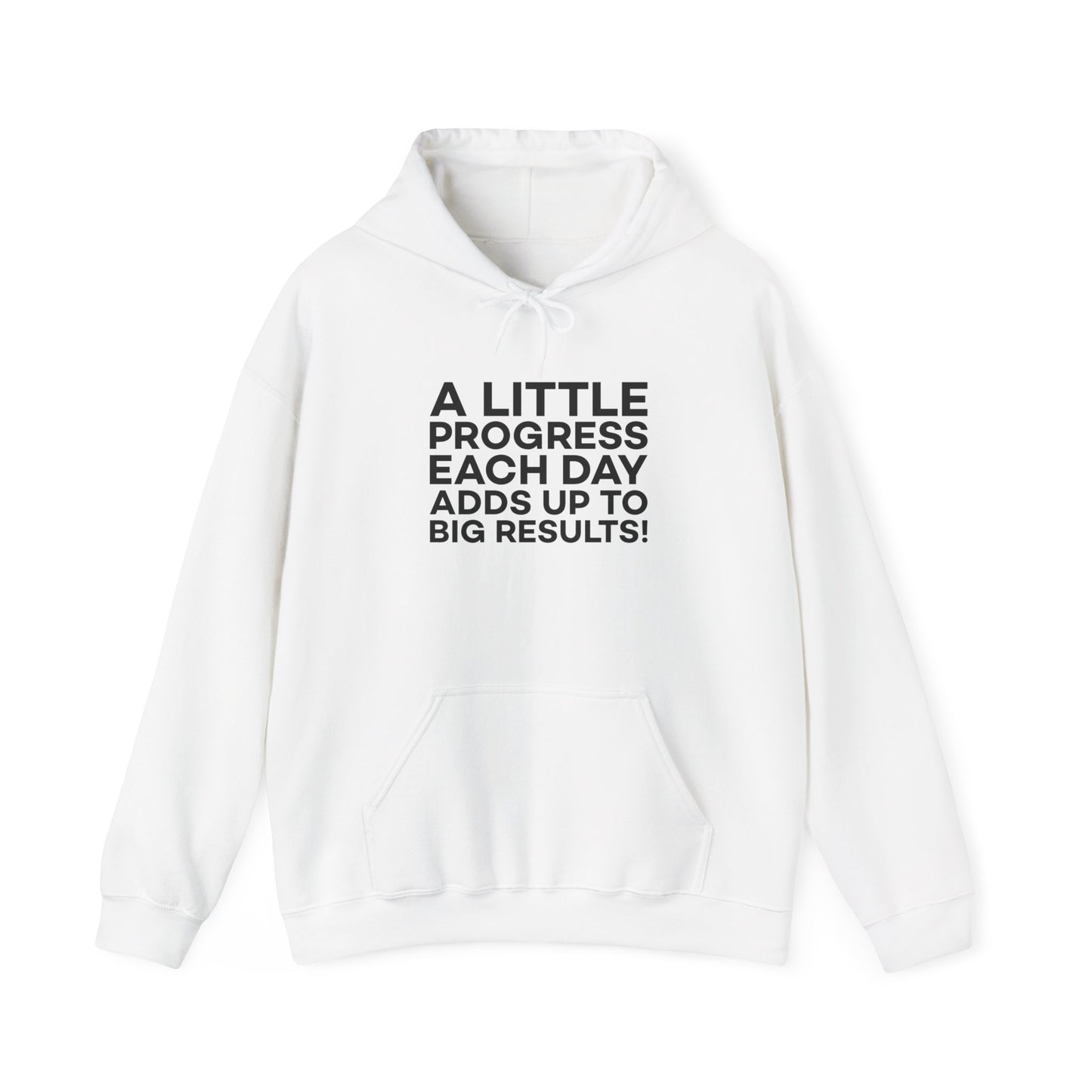 A Little Progress Each Day Adds Up To Big Results! Unisex Heavy Blend™ Hooded Sweatshirt