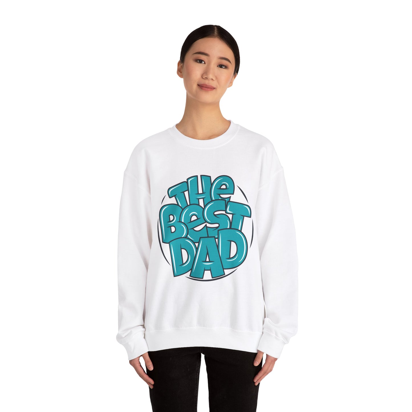 The Best Dad Unisex Heavy Blend™ Crewneck Sweatshirt