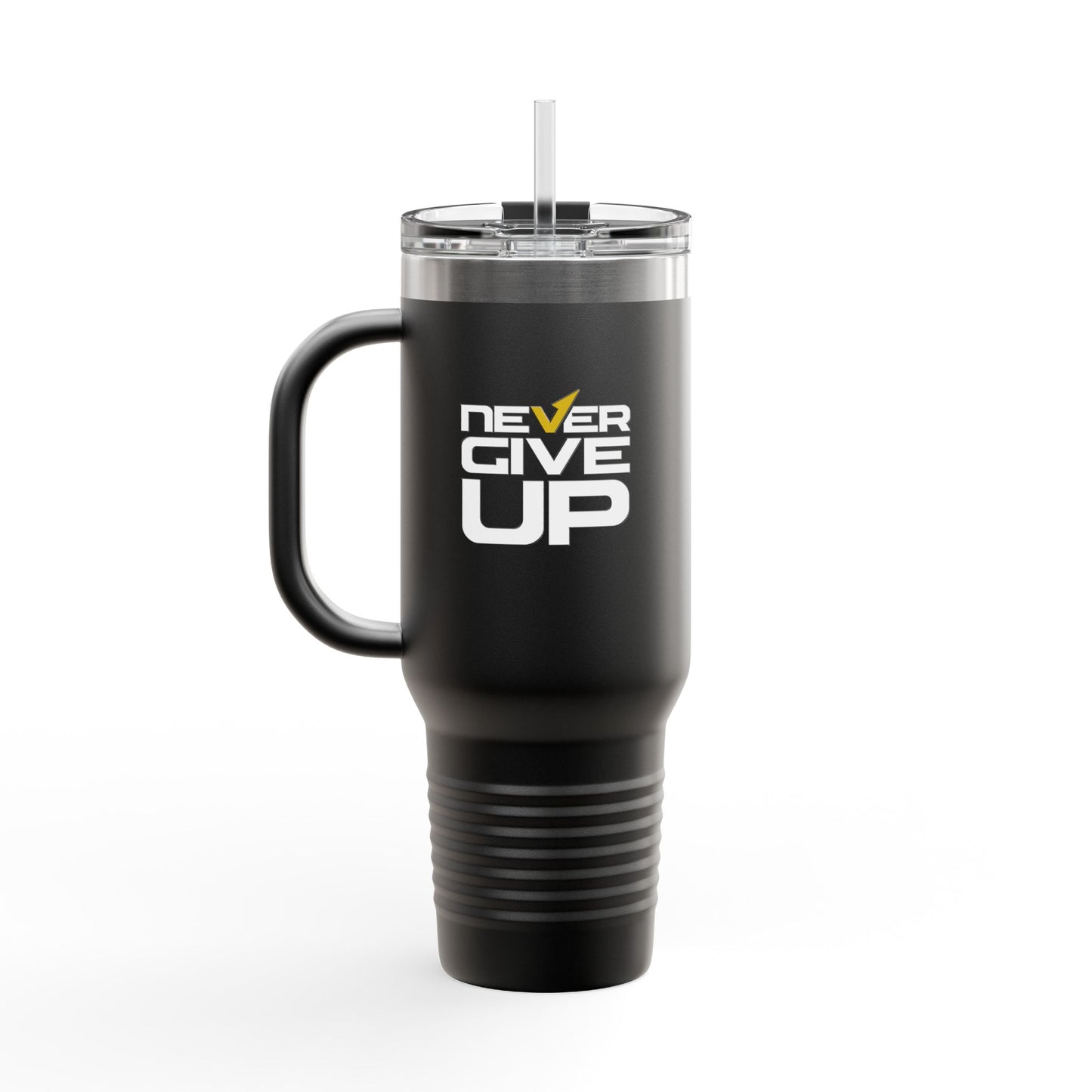Never Give Up Insulated Travel Mug, 40oz