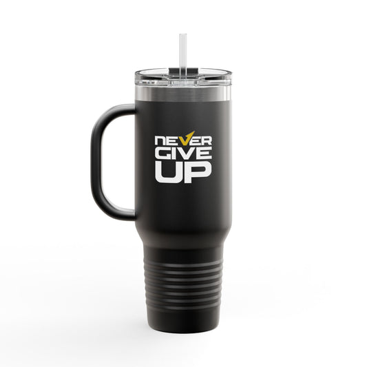 Never Give Up Insulated Travel Mug, 40oz