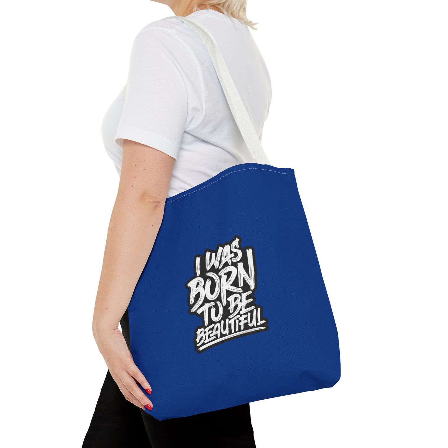 I Was Born To Be Beautiful Tote Bag (AOP)