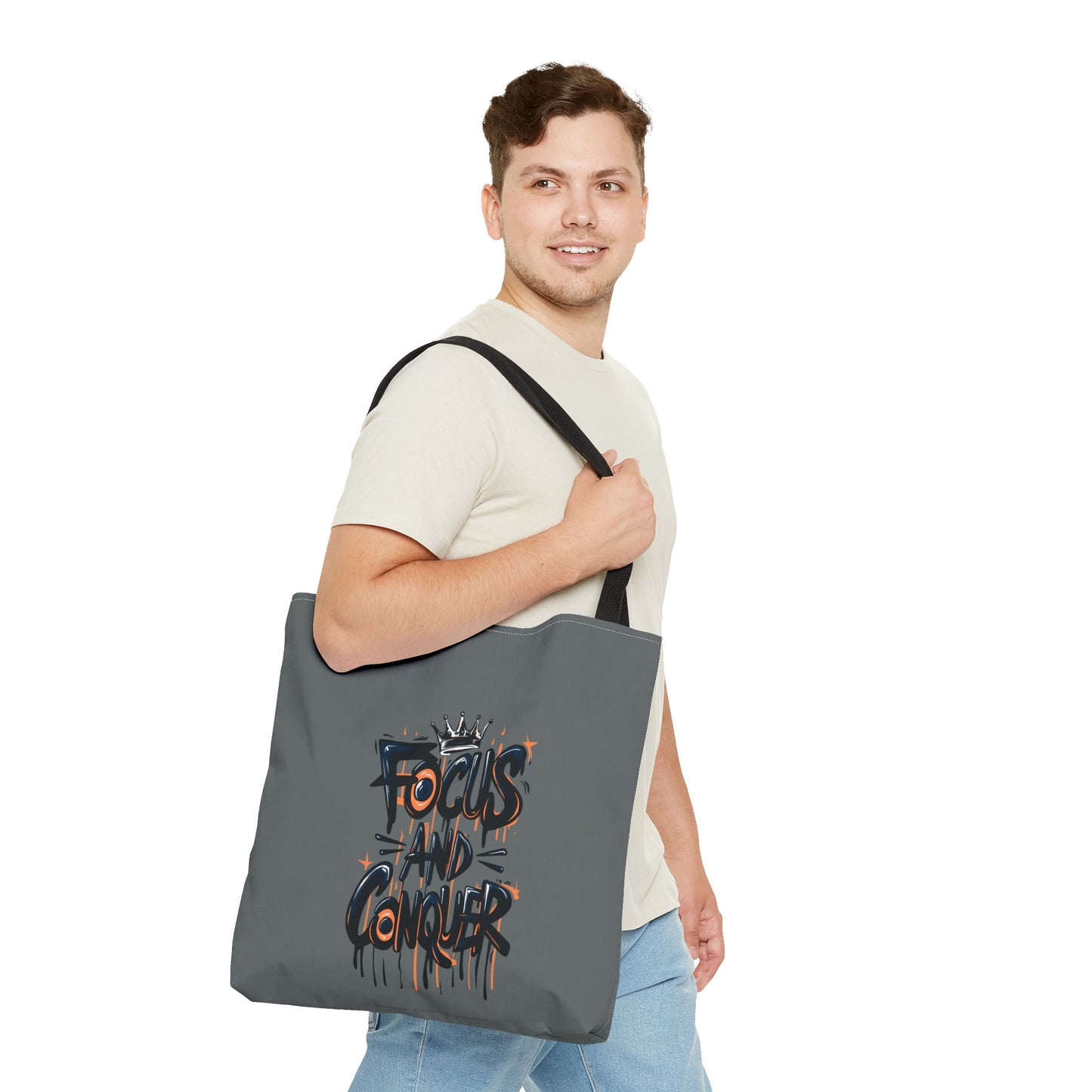 Focus And Conquer Tote Bag (AOP)