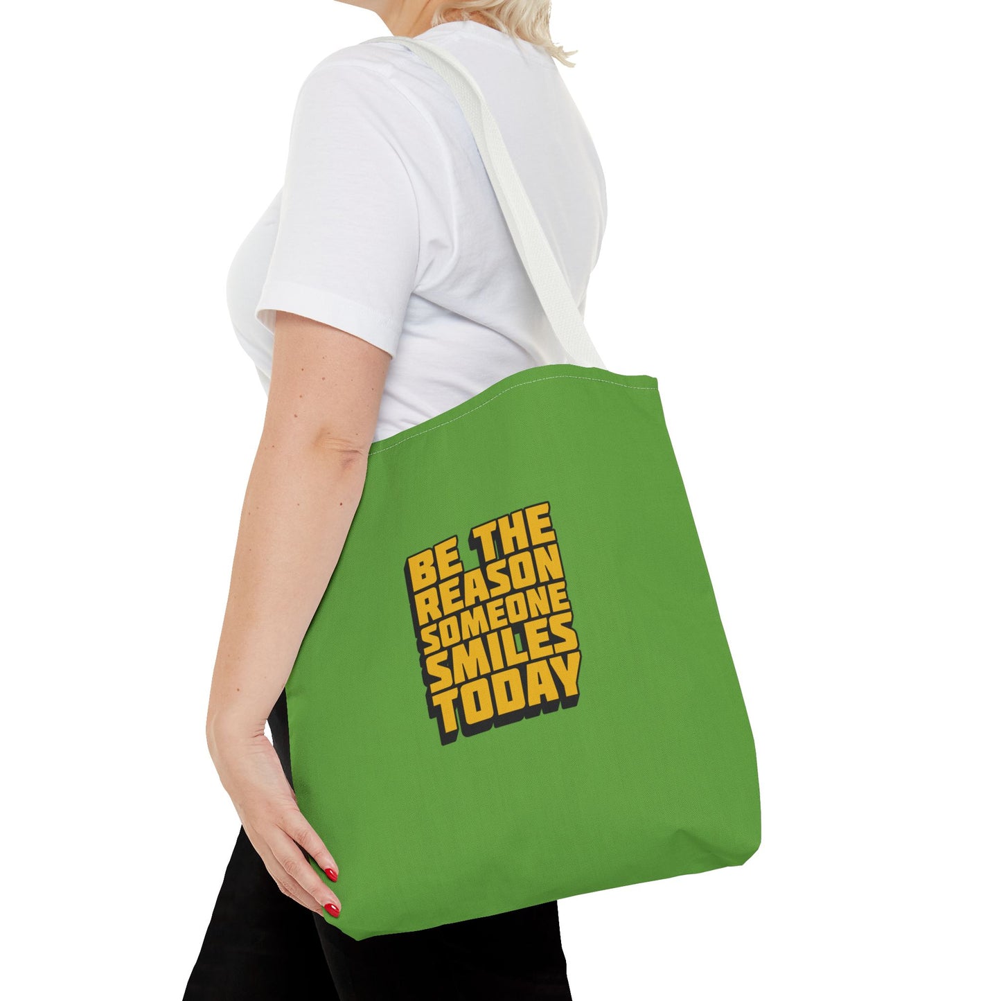 Be The Reason Someone Smiles Today Tote Bag (AOP)
