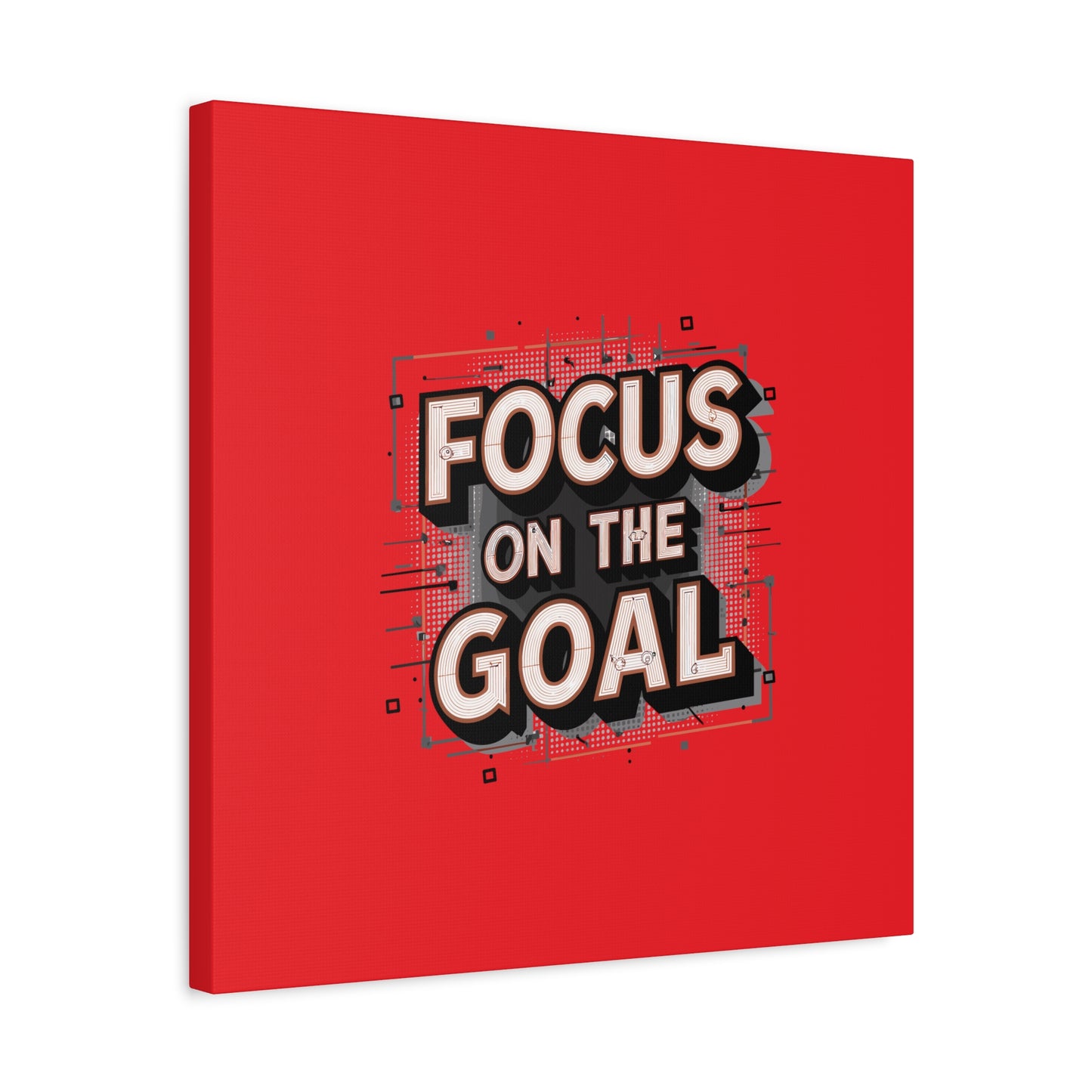 Focus On The Goal Matte Canvas, Stretched, 1.25"
