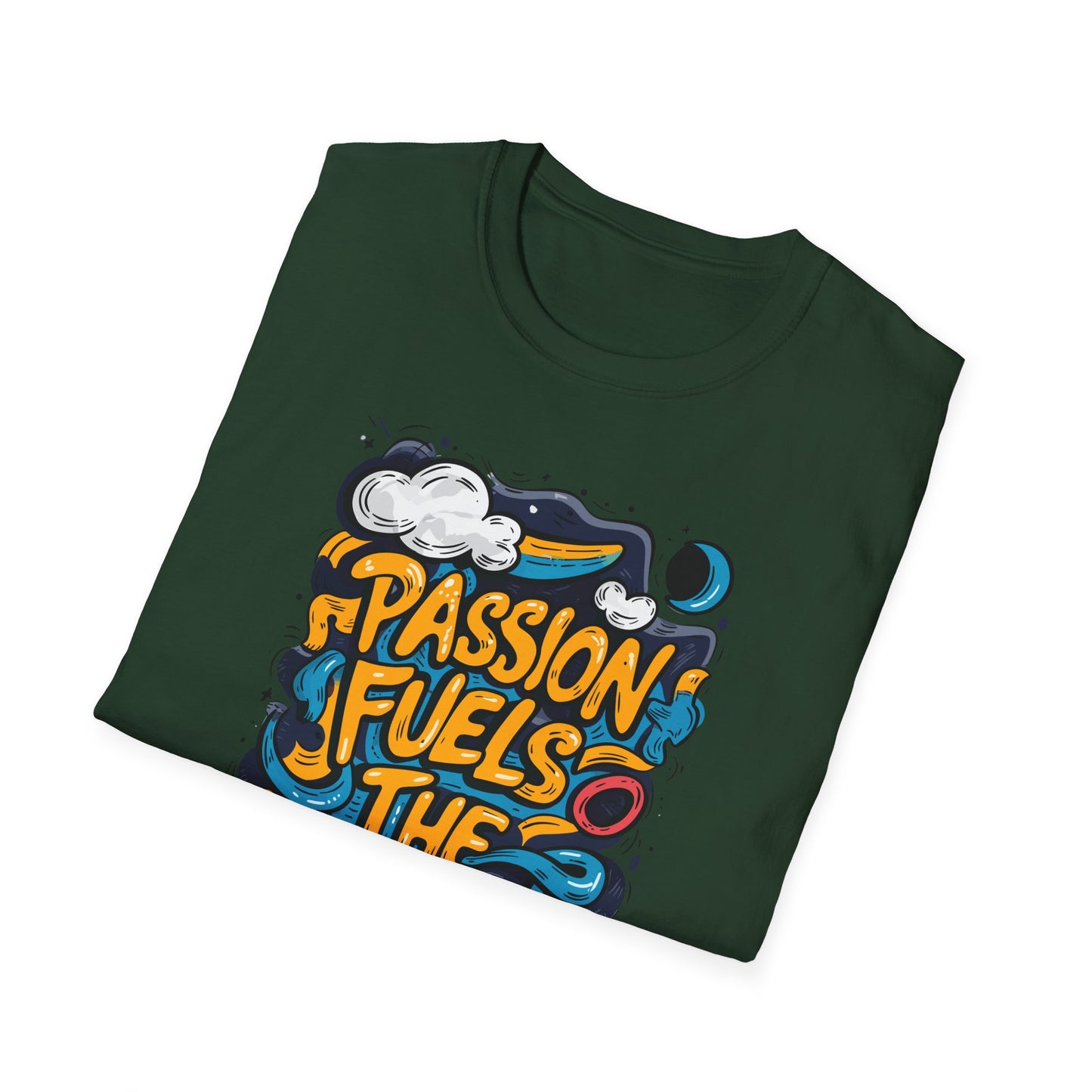 Passion Fuels The Journey Unisex Softstyle T-Shirt