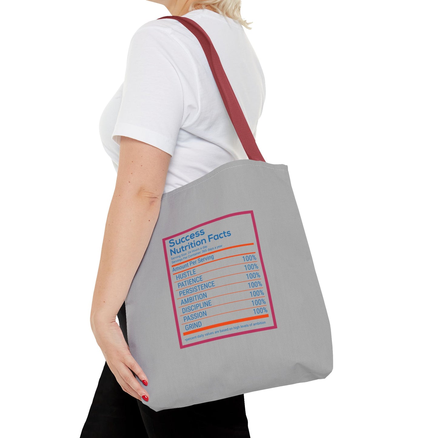 Success Nutrition Facts Tote Bag (AOP)