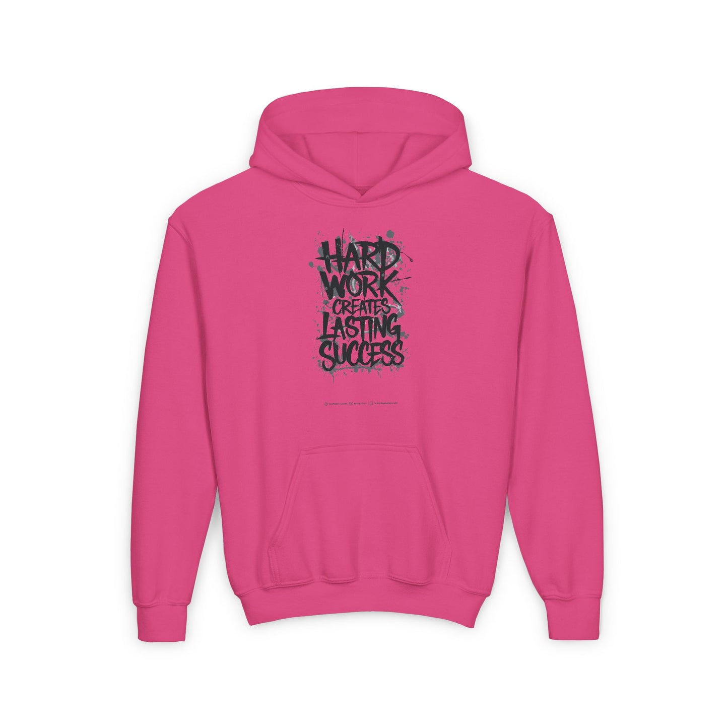 Hard Work Creates Lasting Success Youth Heavy Blend Hooded Sweatshirt