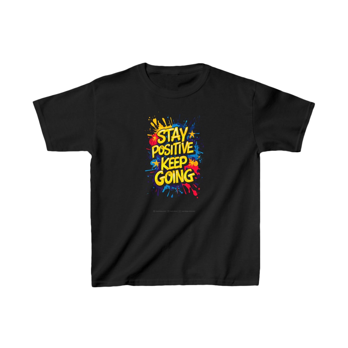 Stay Positive Keep Going Kids Heavy Cotton™ Tee