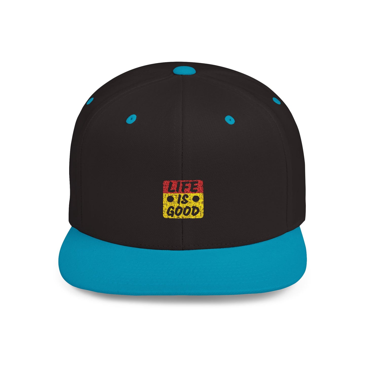 Life Is Good Flat Bill Snapback