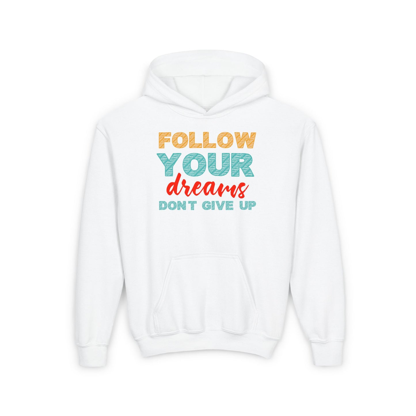 Follow Your Dreams Youth Heavy Blend Hooded Sweatshirt