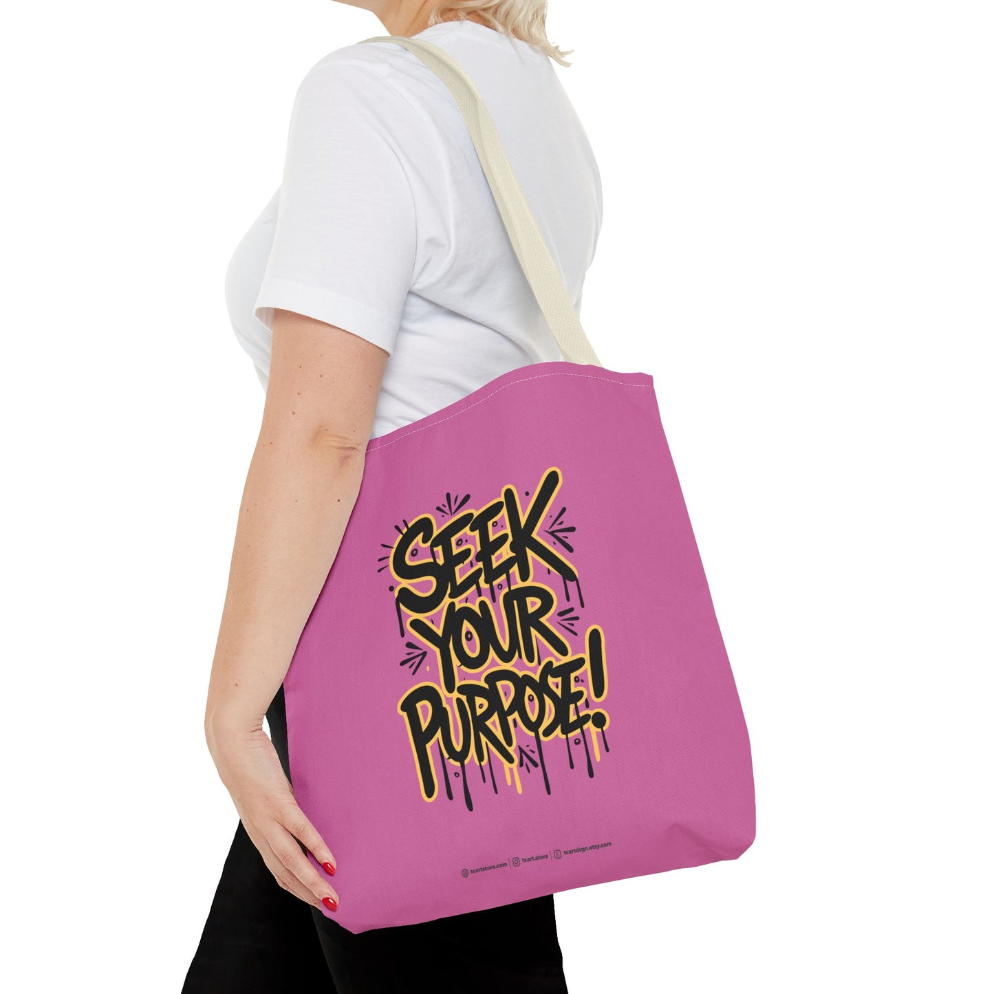 Seek Your Purpose! Tote Bag (AOP)