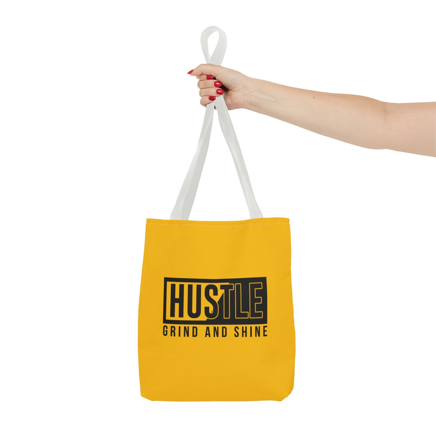 Hustle Grind And Shine Tote Bag (AOP)