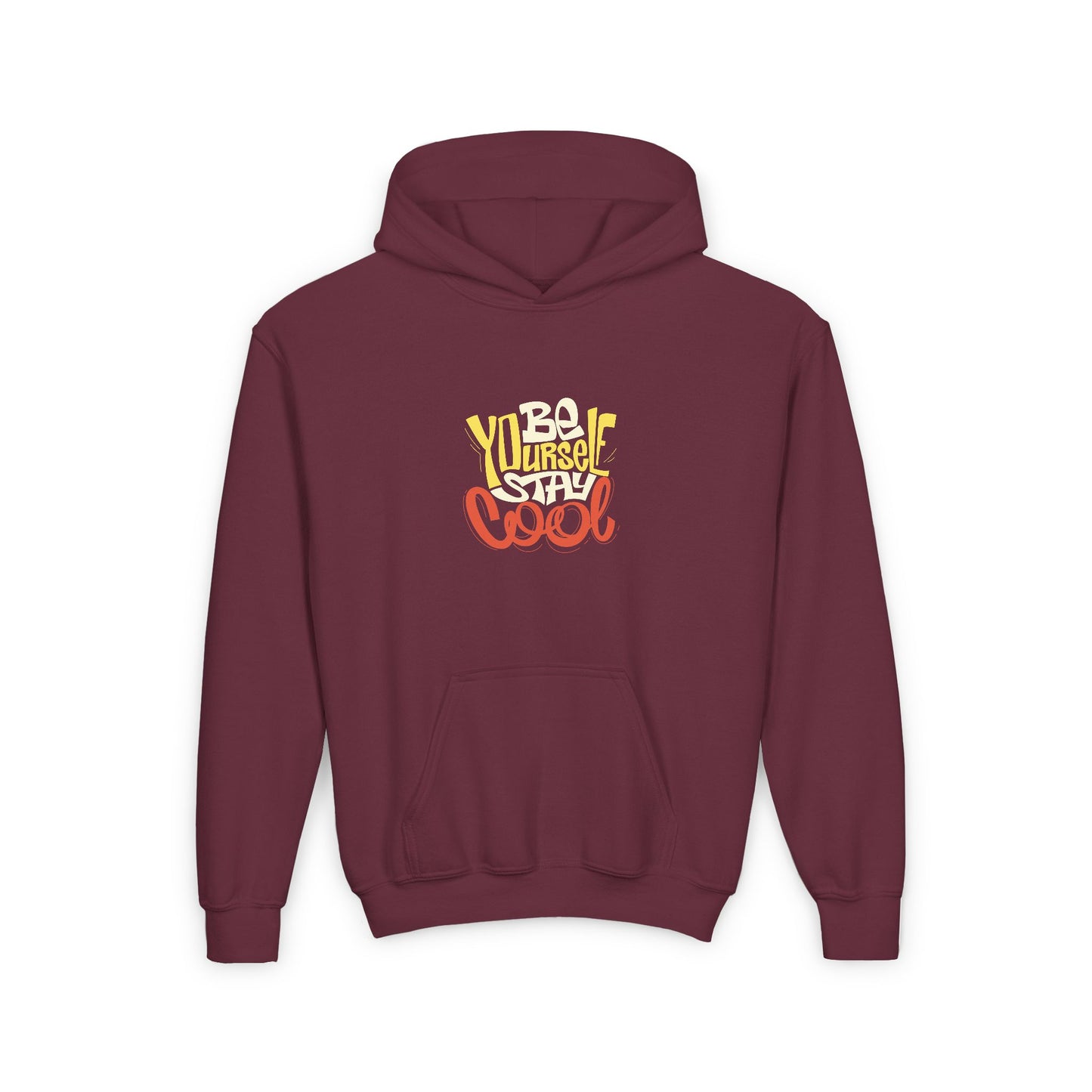Be Yourself Stay Cool Youth Heavy Blend Hooded Sweatshirt