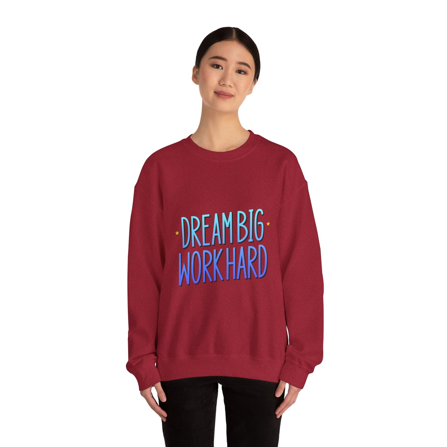 Dream Big Work Hard Unisex Heavy Blend™ Crewneck Sweatshirt