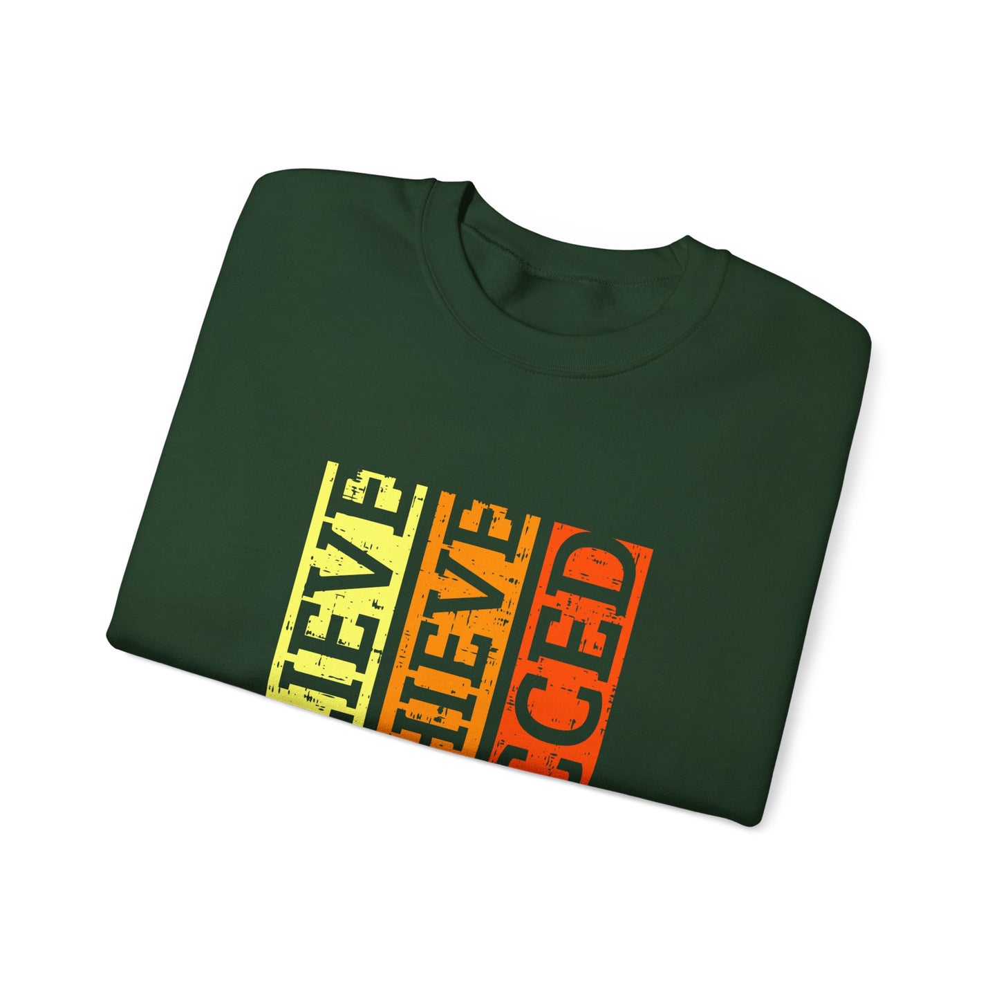 Belive Achieve Succed Unisex Heavy Blend™ Crewneck Sweatshirt