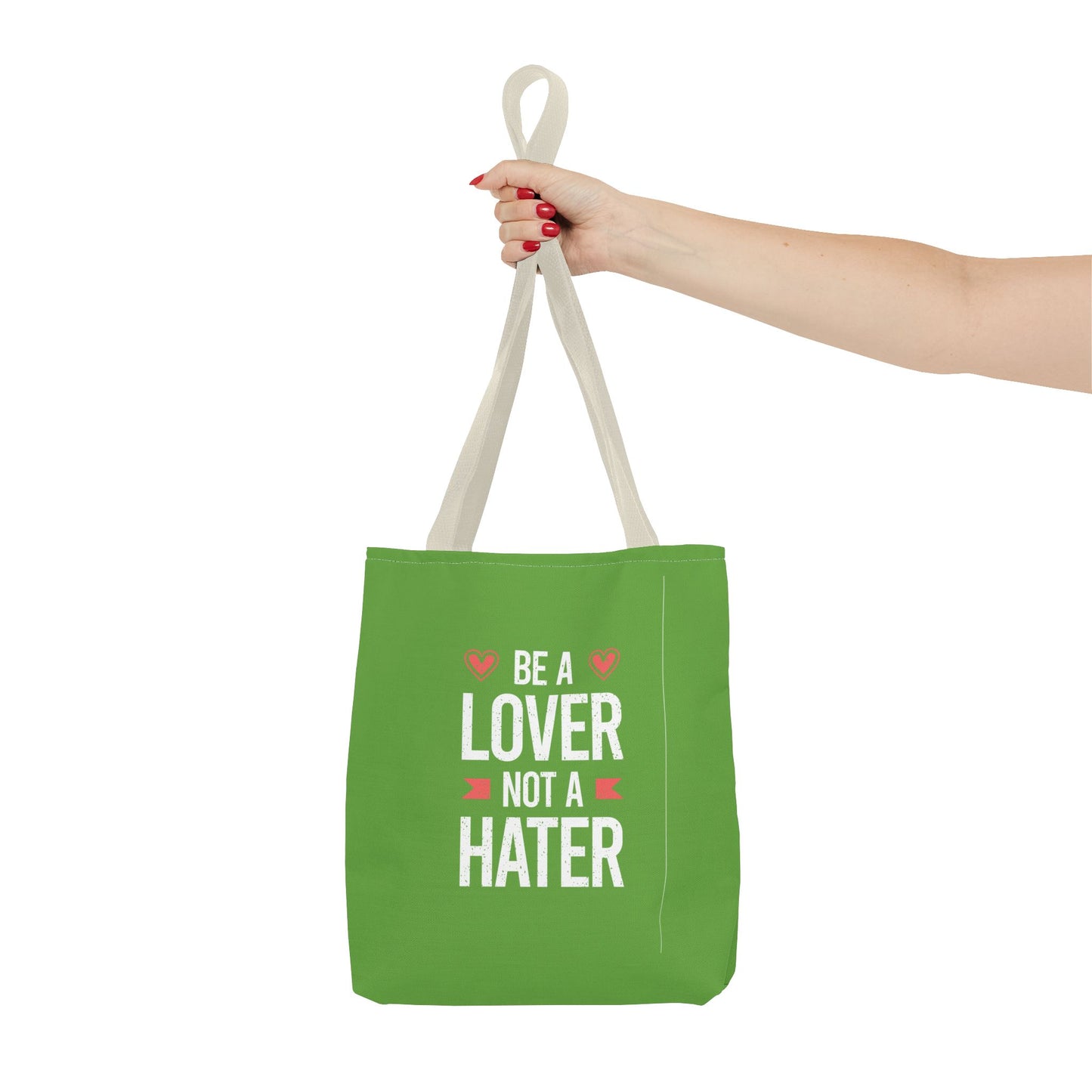 Be A Lover Not A Hater Tote Bag (AOP)