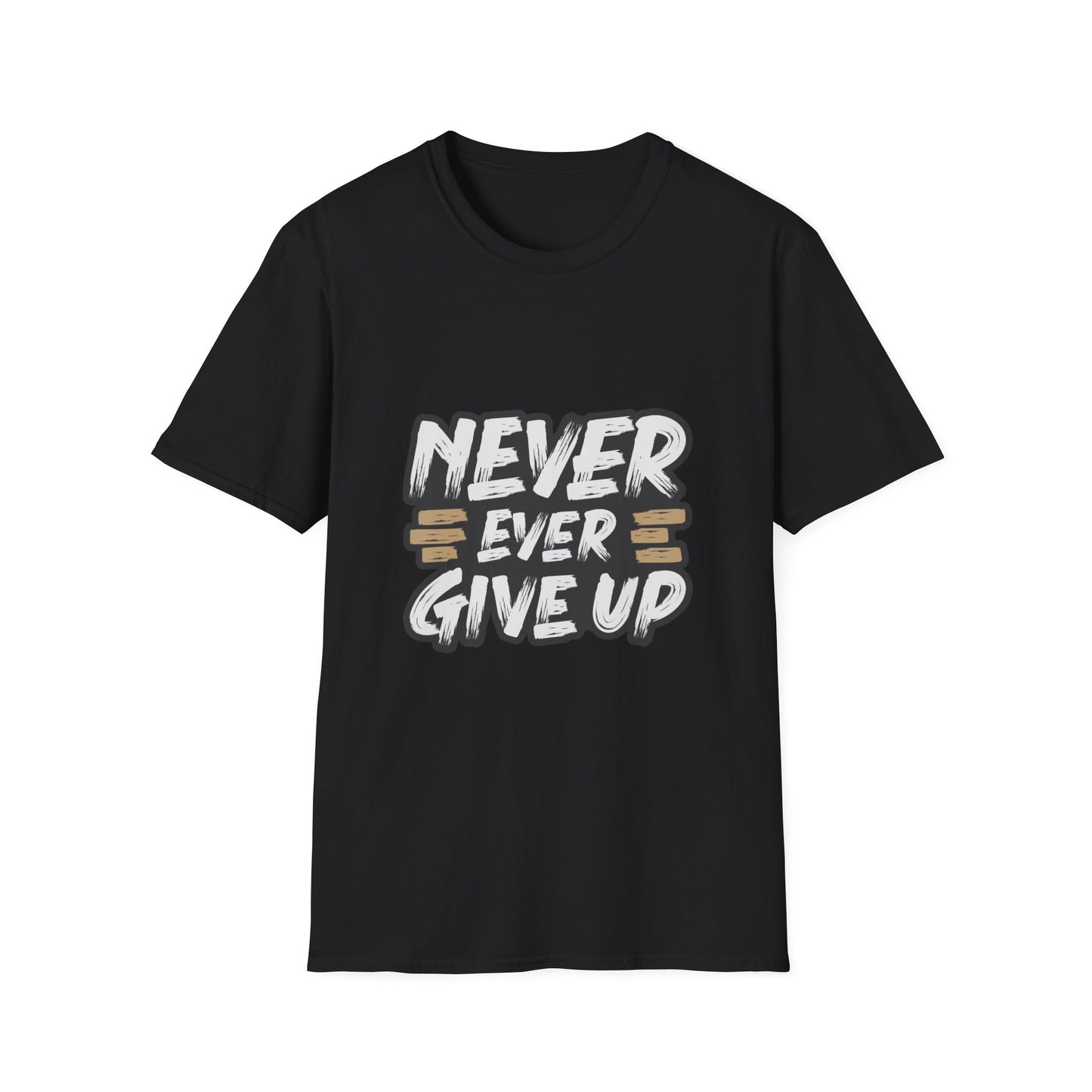 Never Ever Give Up Unisex Softstyle T-Shirt