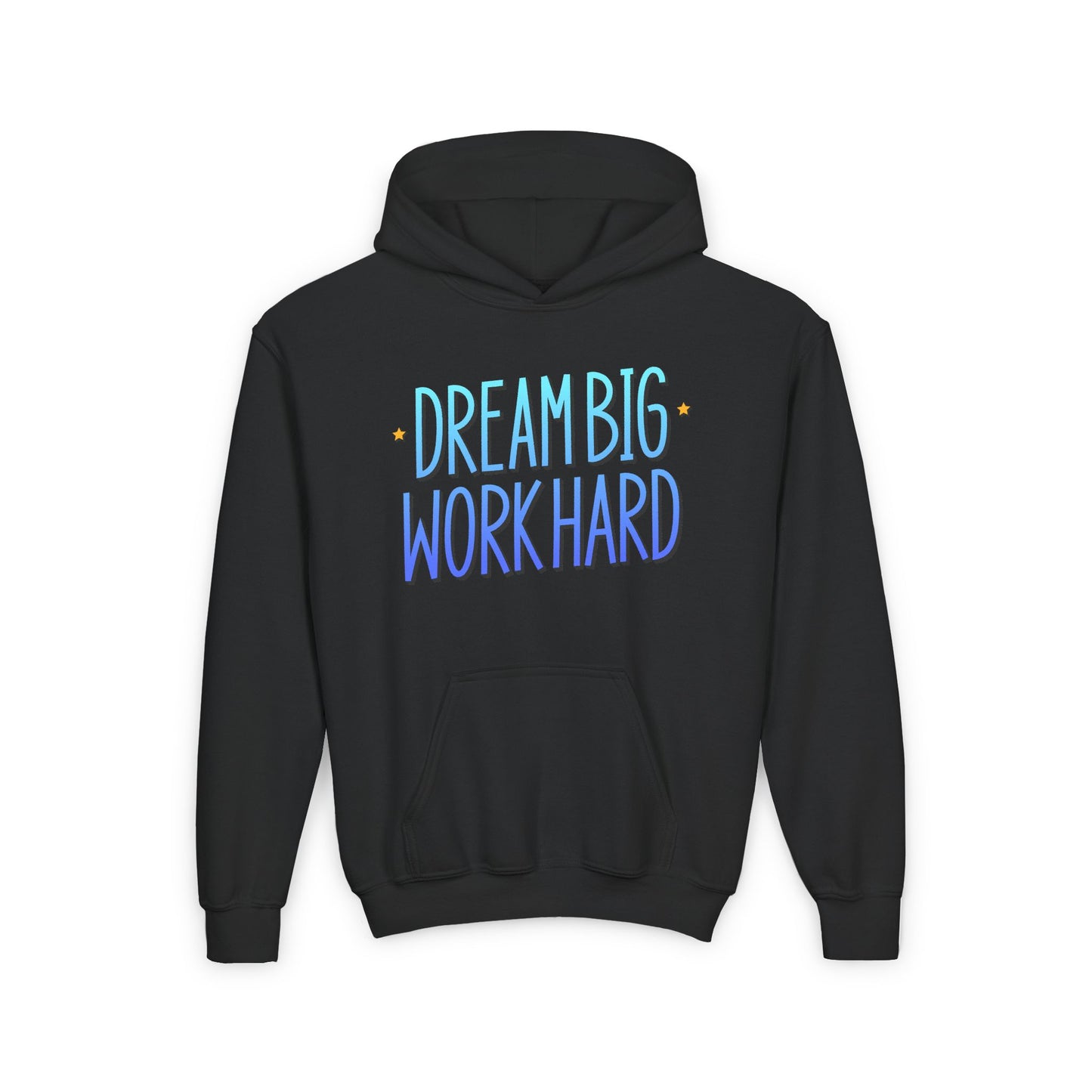Dream Big Work Hard Youth Heavy Blend Hooded Sweatshirt