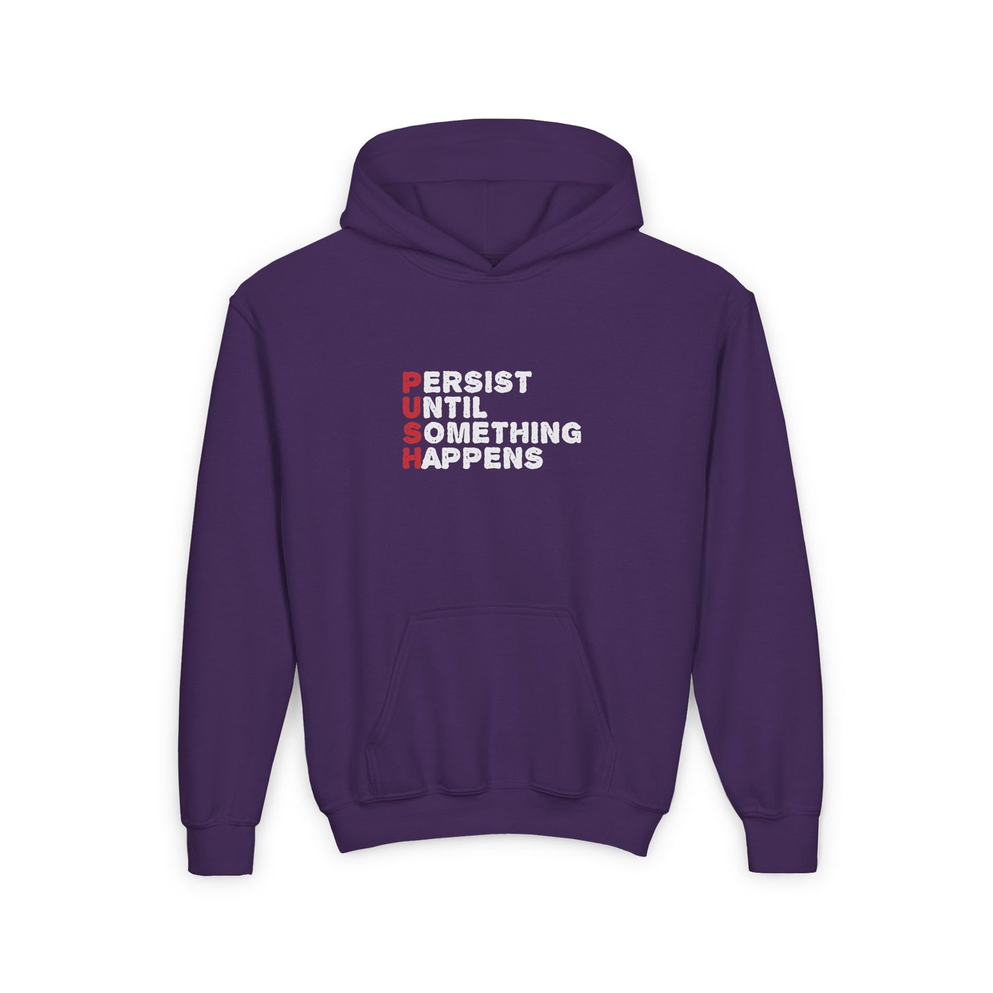 Persist Until Something Happens Youth Heavy Blend Hooded Sweatshirt