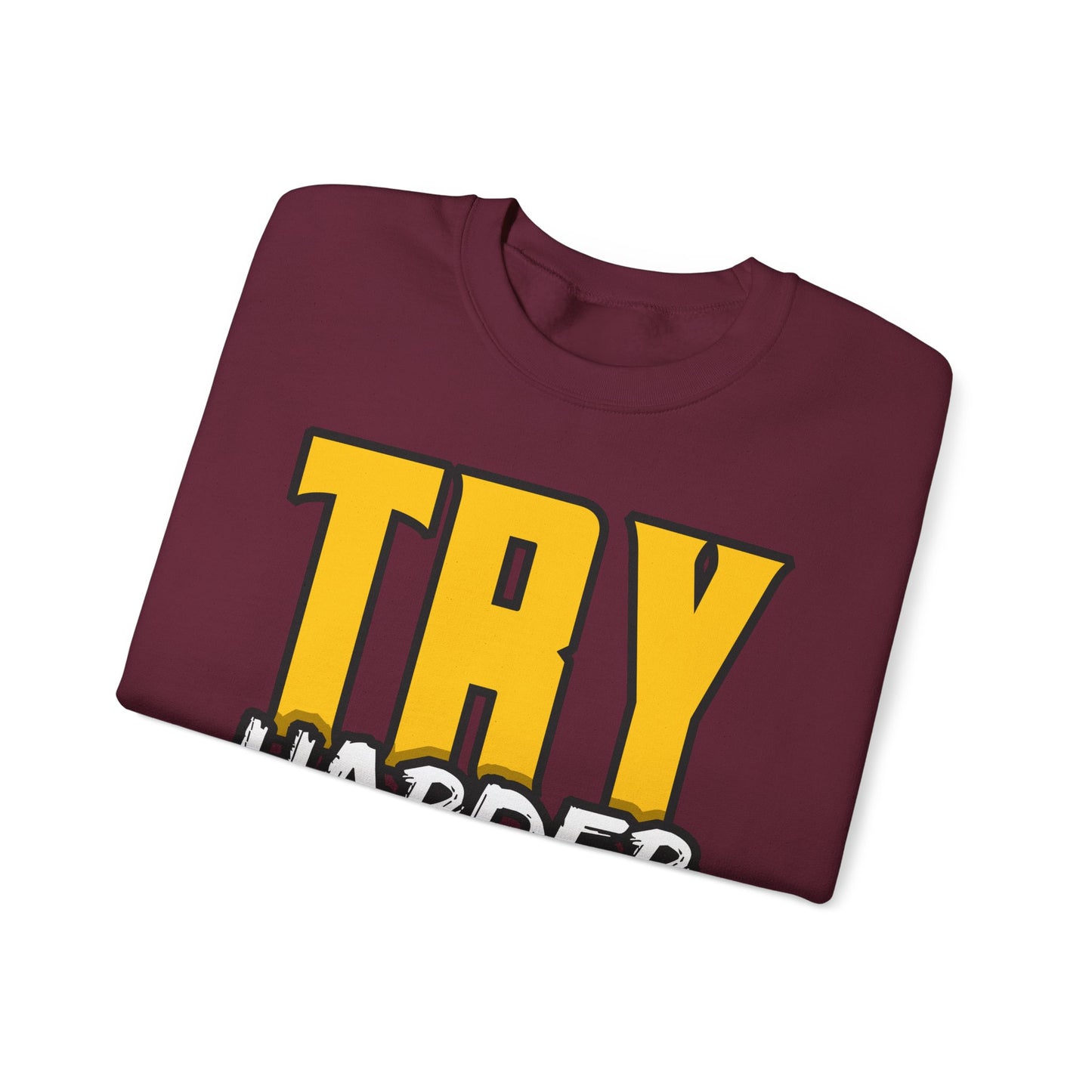 Try Harder Today Unisex Heavy Blend™ Crewneck Sweatshirt