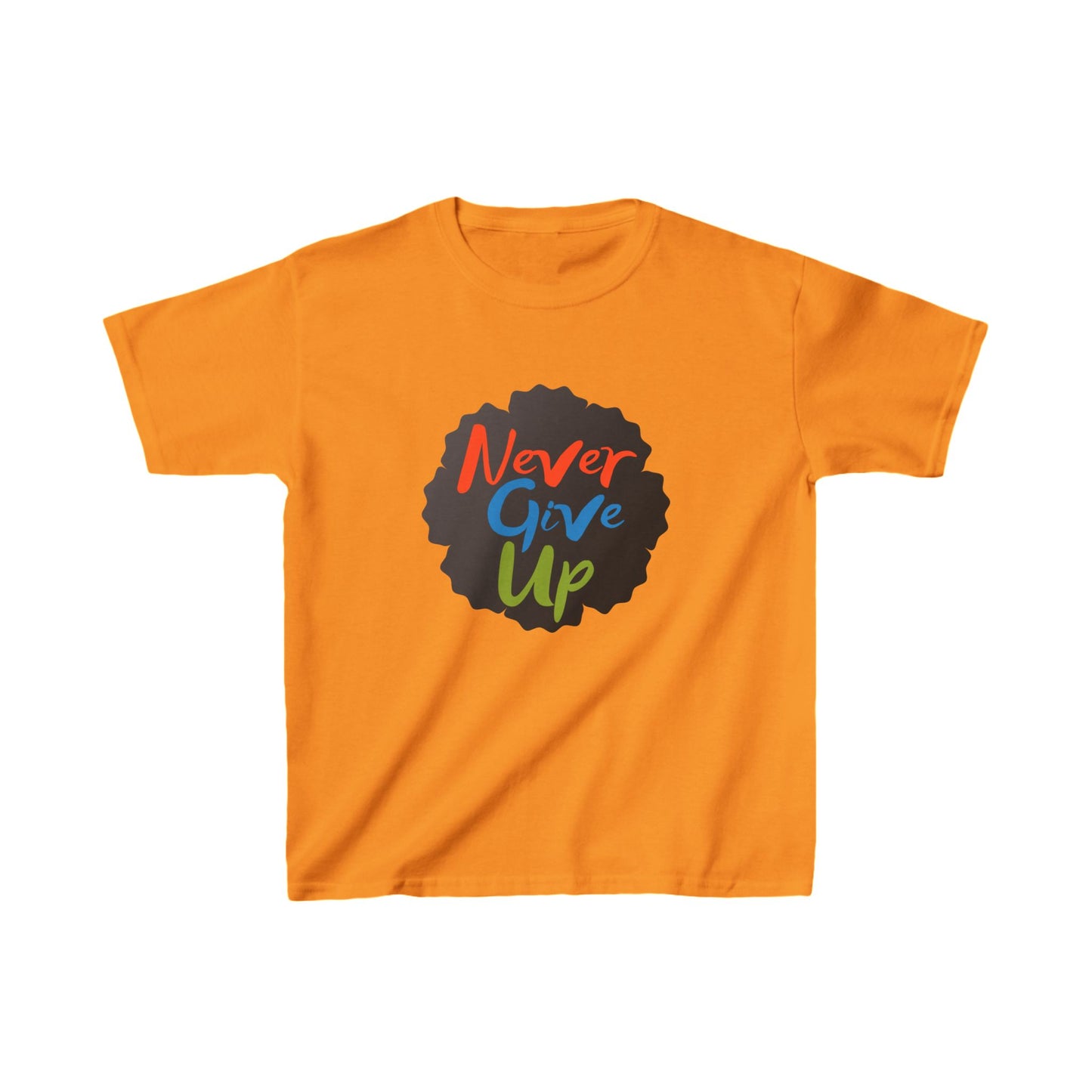 Never Give Up Kids Heavy Cotton™ Tee