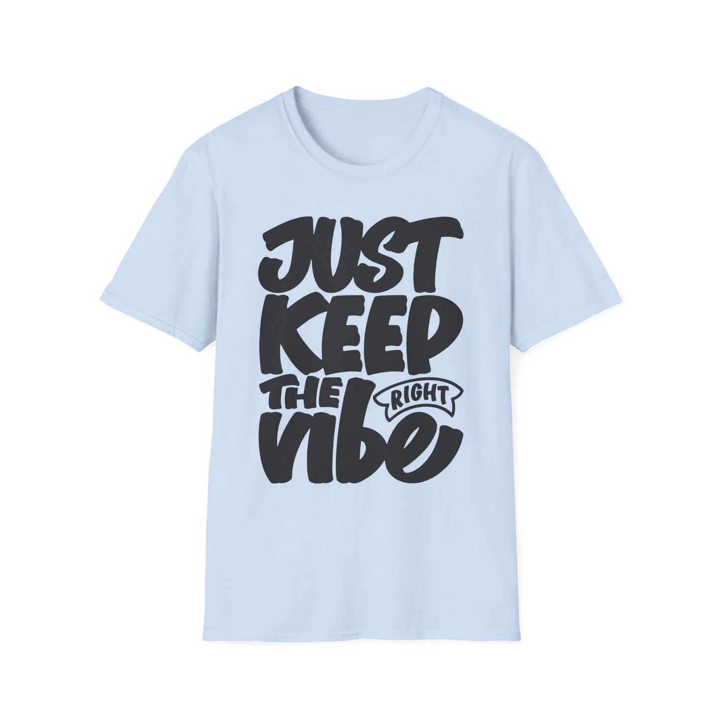 Just Keep The Right Vibe Unisex Softstyle T-Shirt