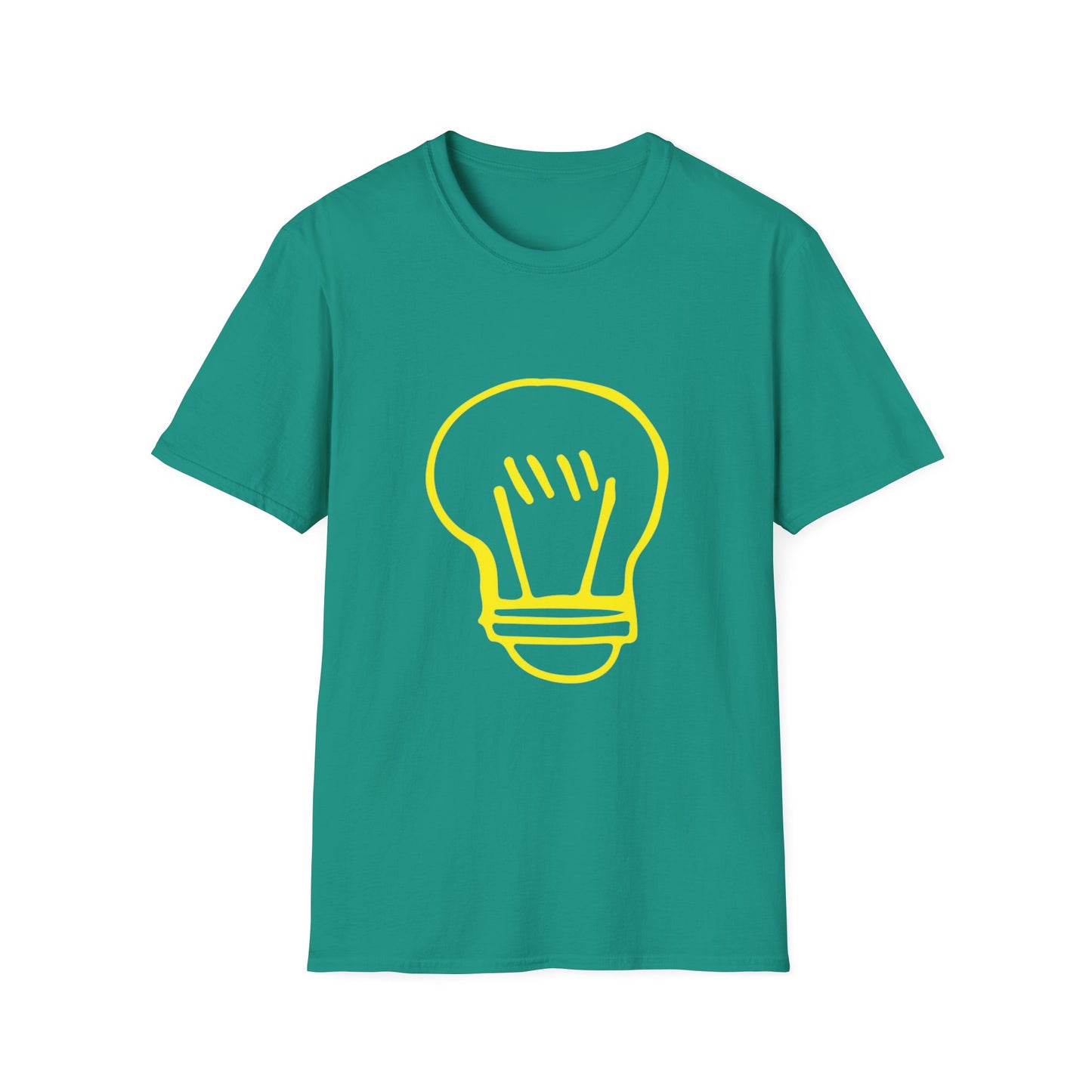 Drawing Light Bulb Icon Unisex Softstyle T-Shirt