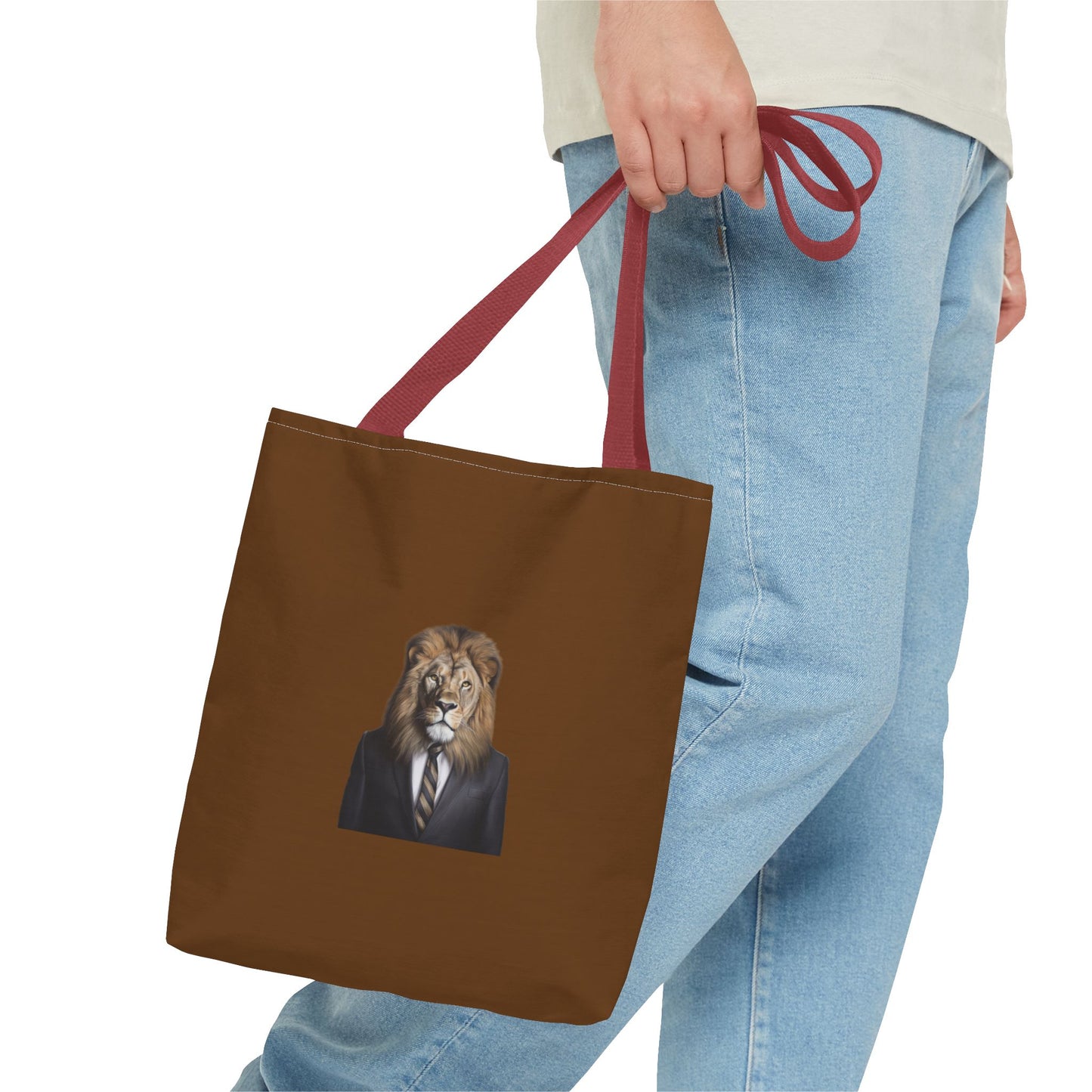 Lion Business Person Tote Bag (AOP)