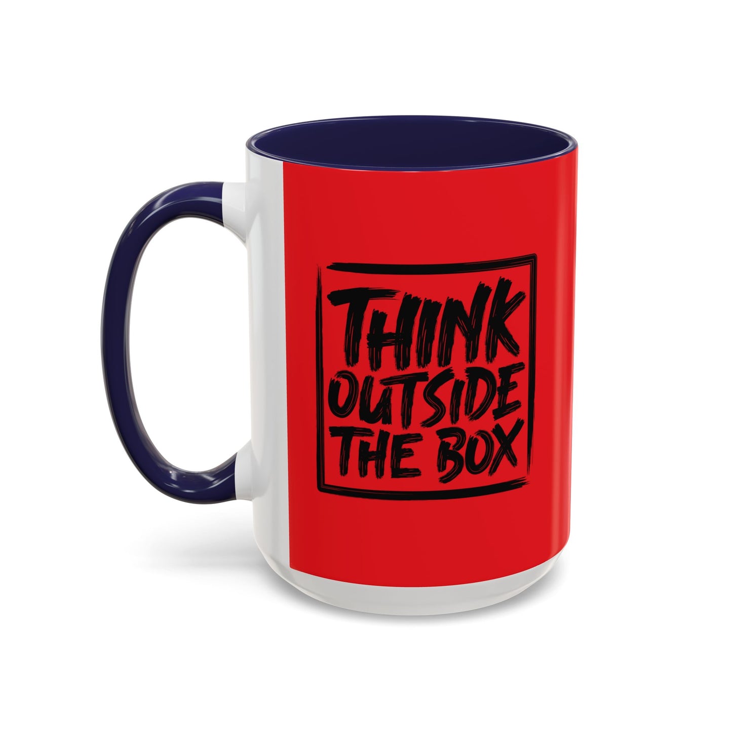 Think Outside The Box Accent Coffee Mug (11, 15oz)