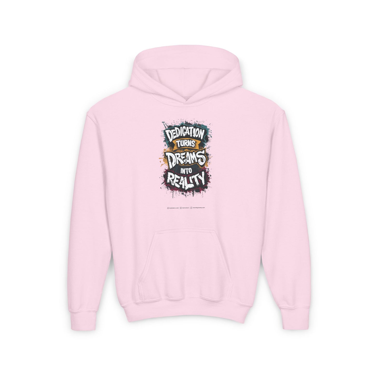 Dedication Turns Dreams Into Reality Youth Heavy Blend Hooded Sweatshirt