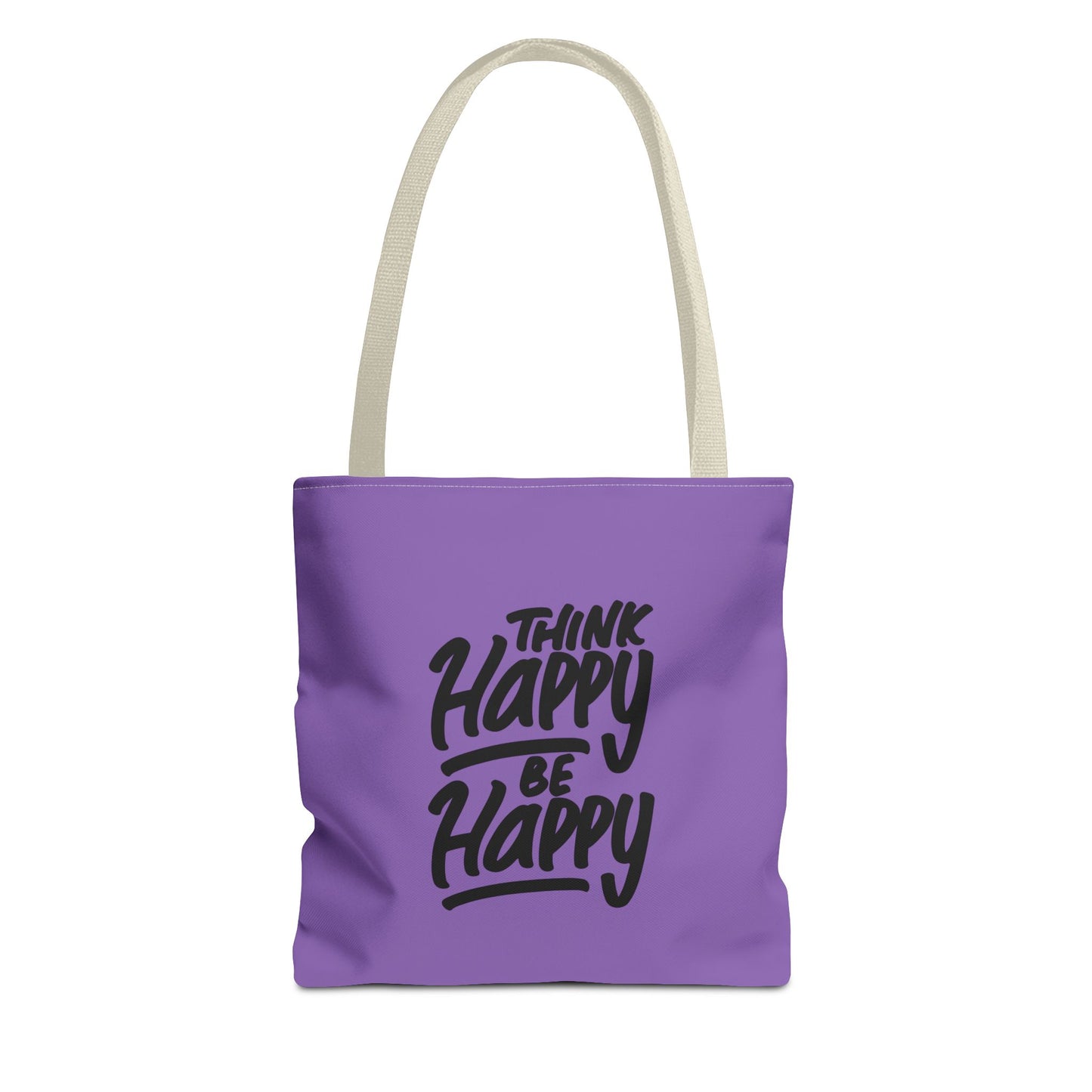 Think Happy Be Happy Tote Bag (AOP)