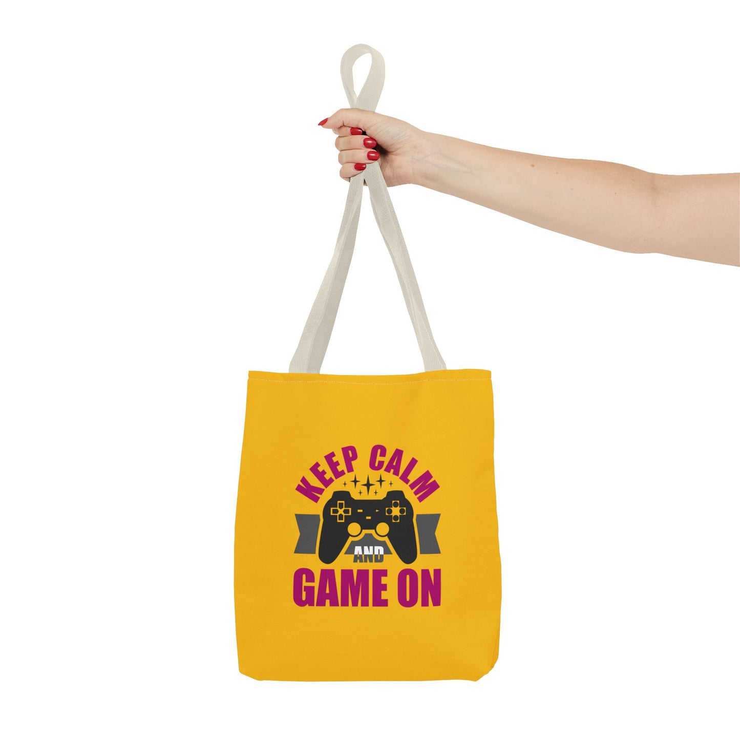 Keep Calm And Game On Tote Bag (AOP)