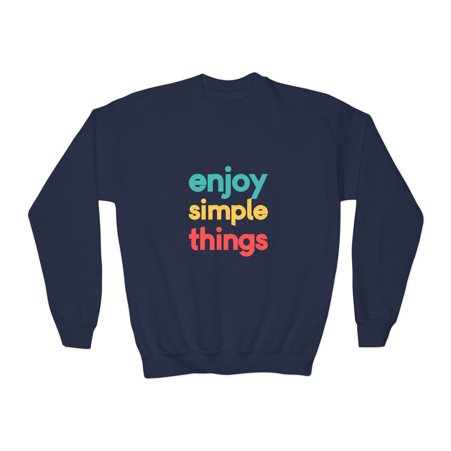 Enjoy Simple Things Youth Crewneck Sweatshirt