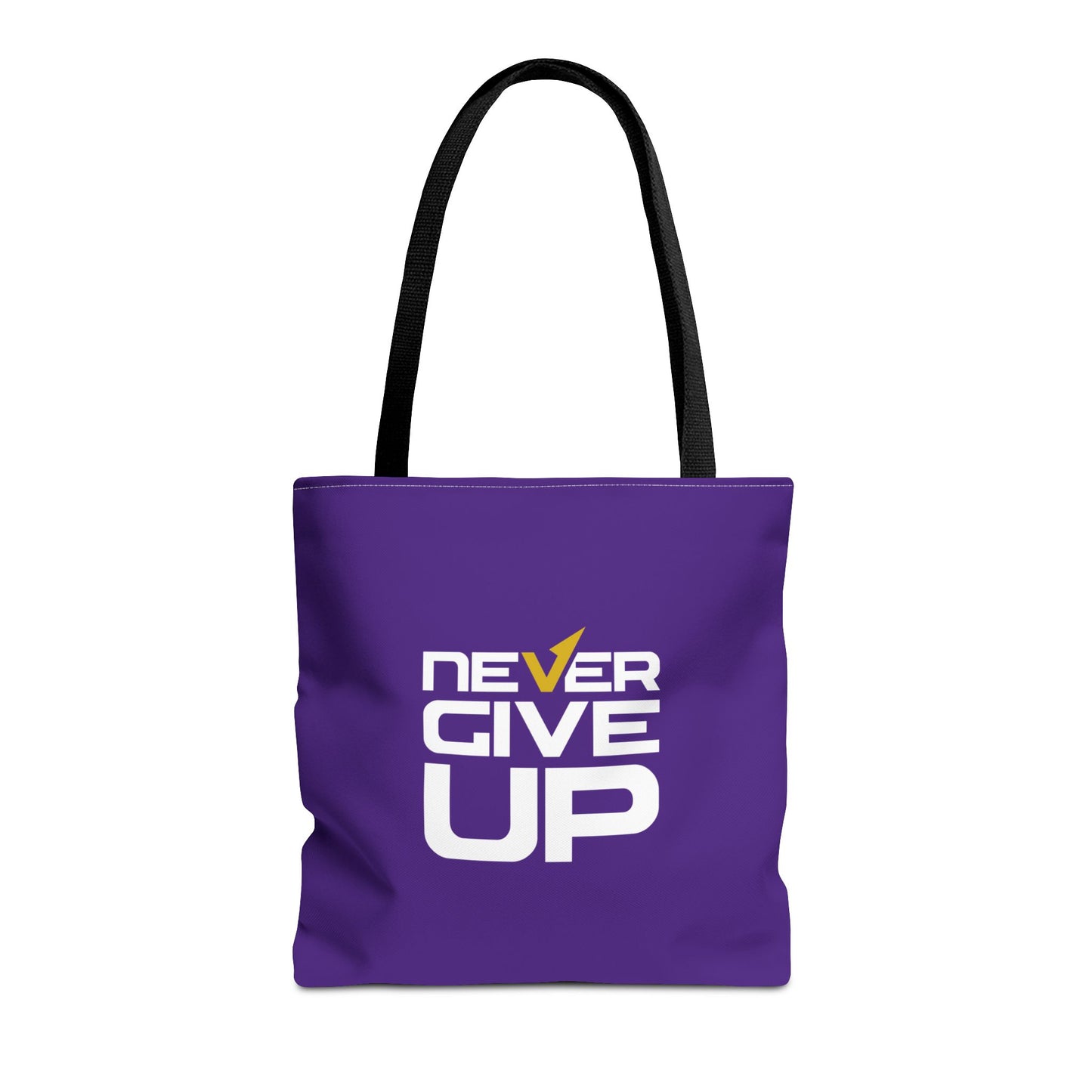 Never Give Up Tote Bag (AOP)
