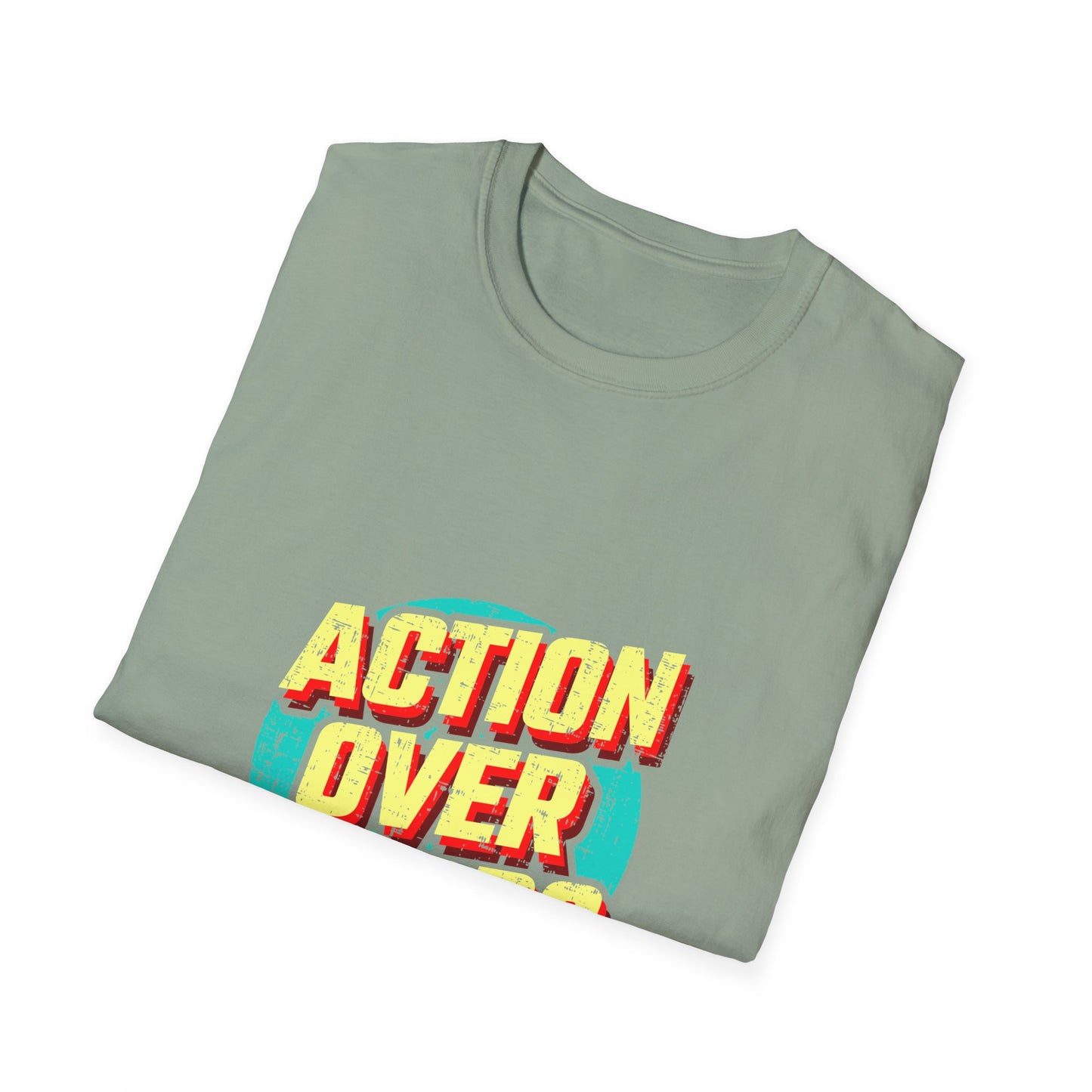 Action Over Words Unisex Softstyle T-Shirt