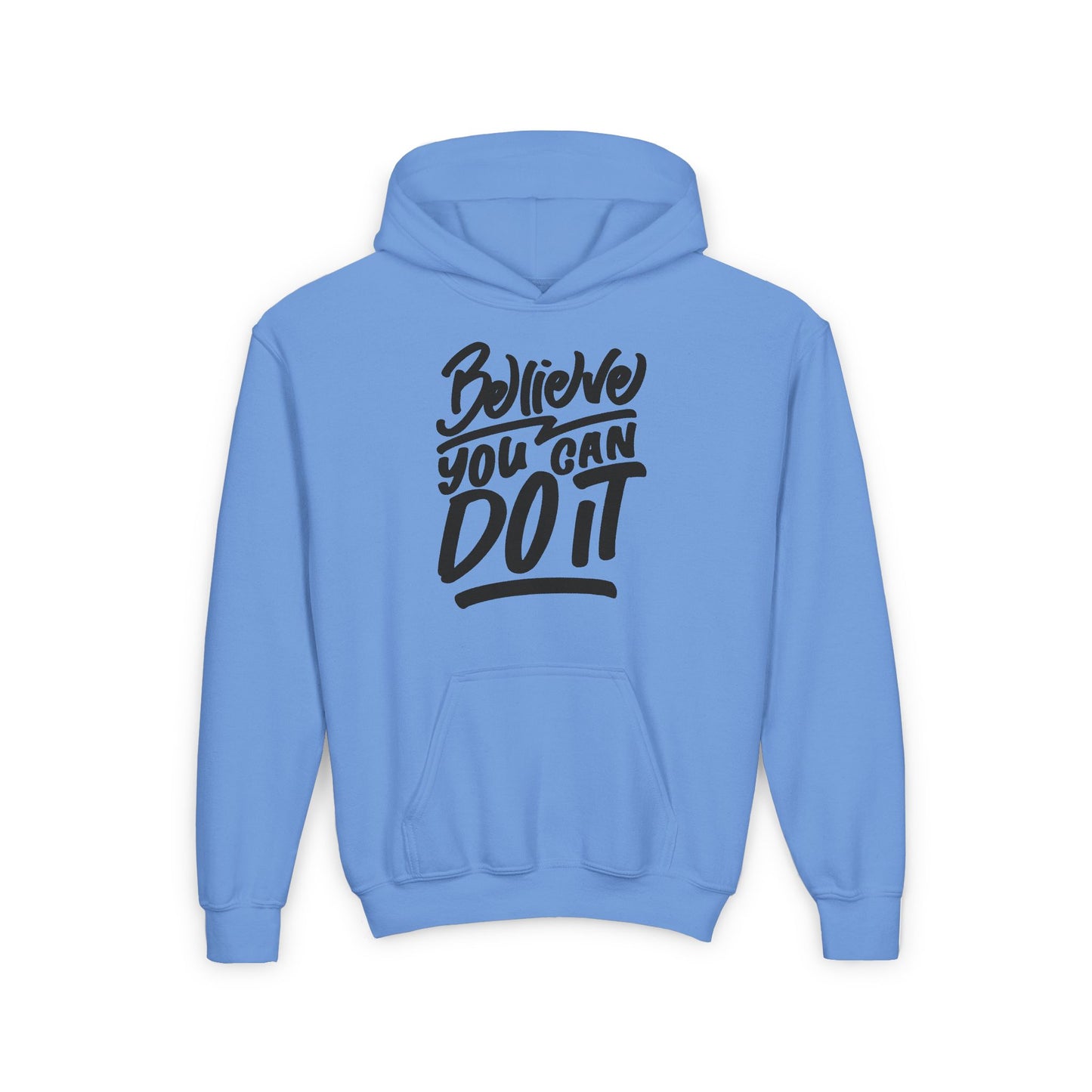 Believe You Can Do It Youth Heavy Blend Hooded Sweatshirt